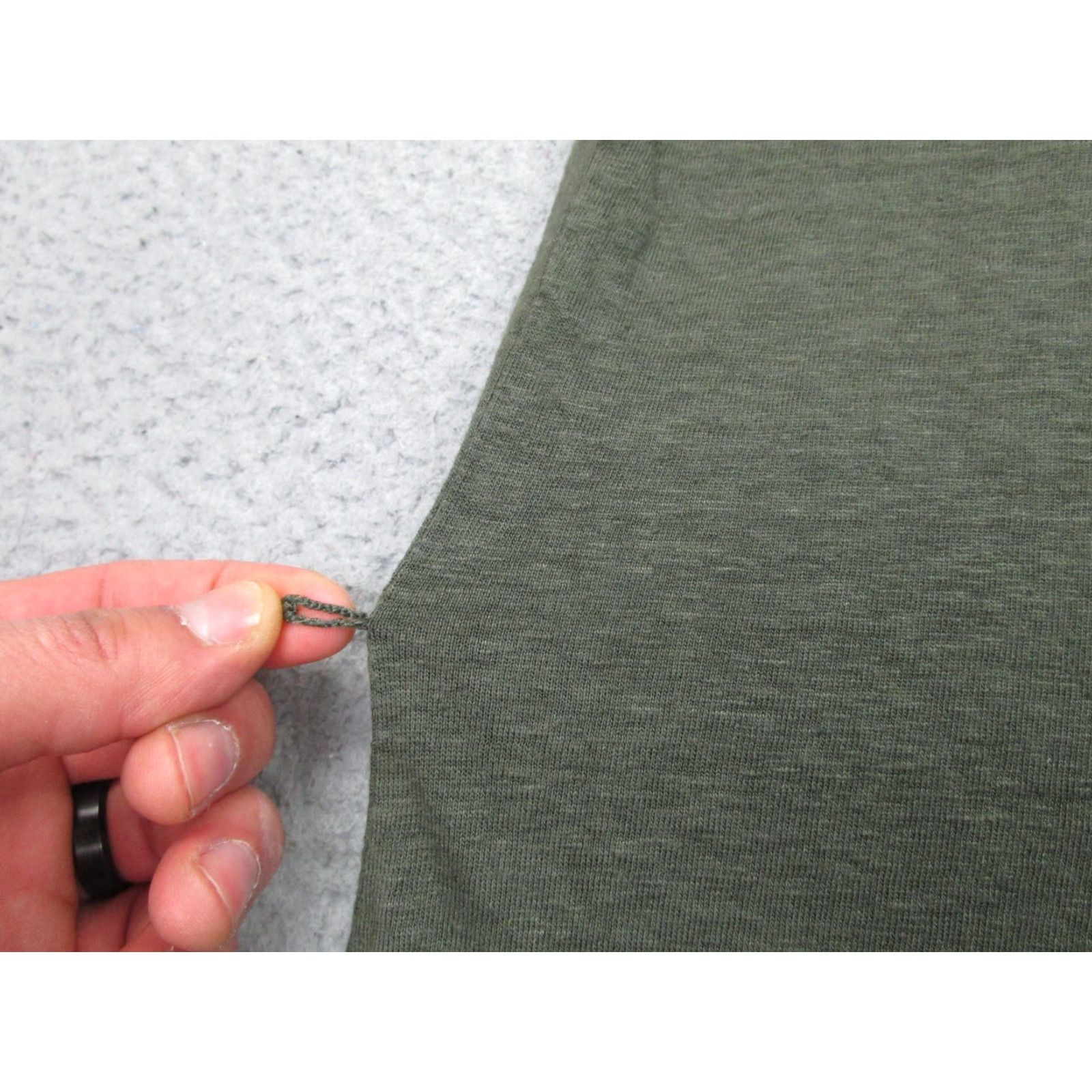 Vintage Halogen Dress Womens XS Green Maxi Tank V-Neck High Low Hem Linen Blend Dress Size XS / US 0-2 / IT 36-38 - 4 Thumbnail