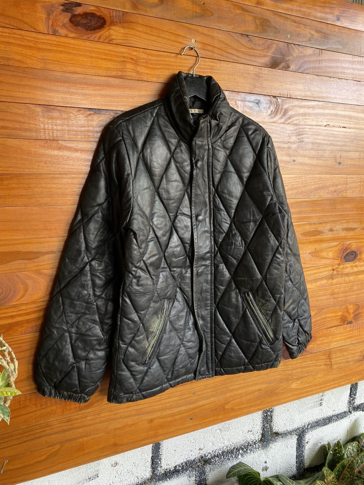Redmoon Redmoon Quilted Leather Jacket Black Japanese Leather Size US S / EU 44-46 / 1 - 4 Thumbnail