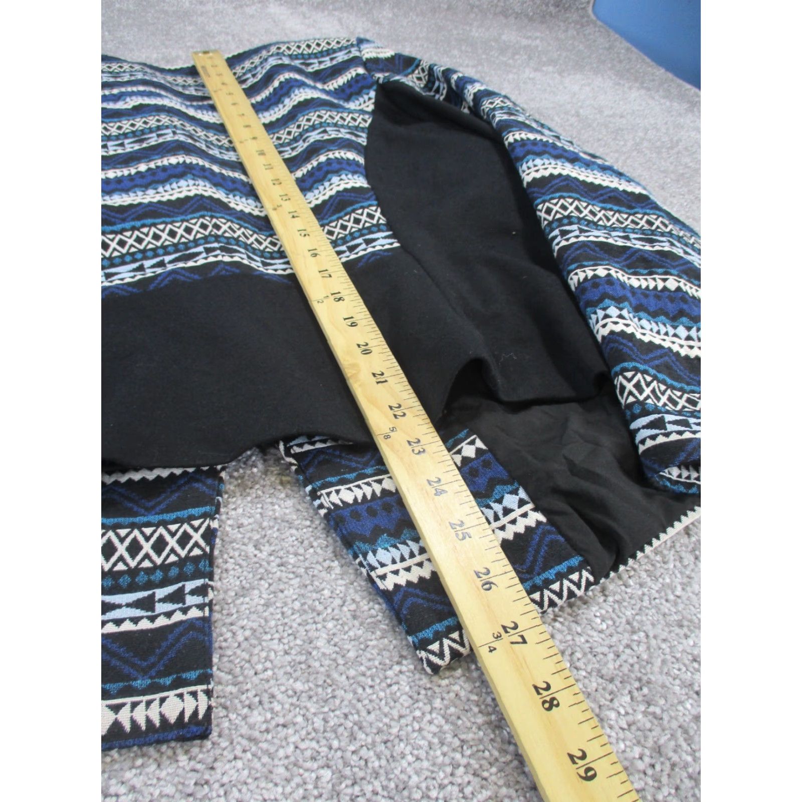 Vintage Lane Bryant Jacket 24 Black Print Single Button Womens Size 4XL / US 24-26 - 4 Thumbnail