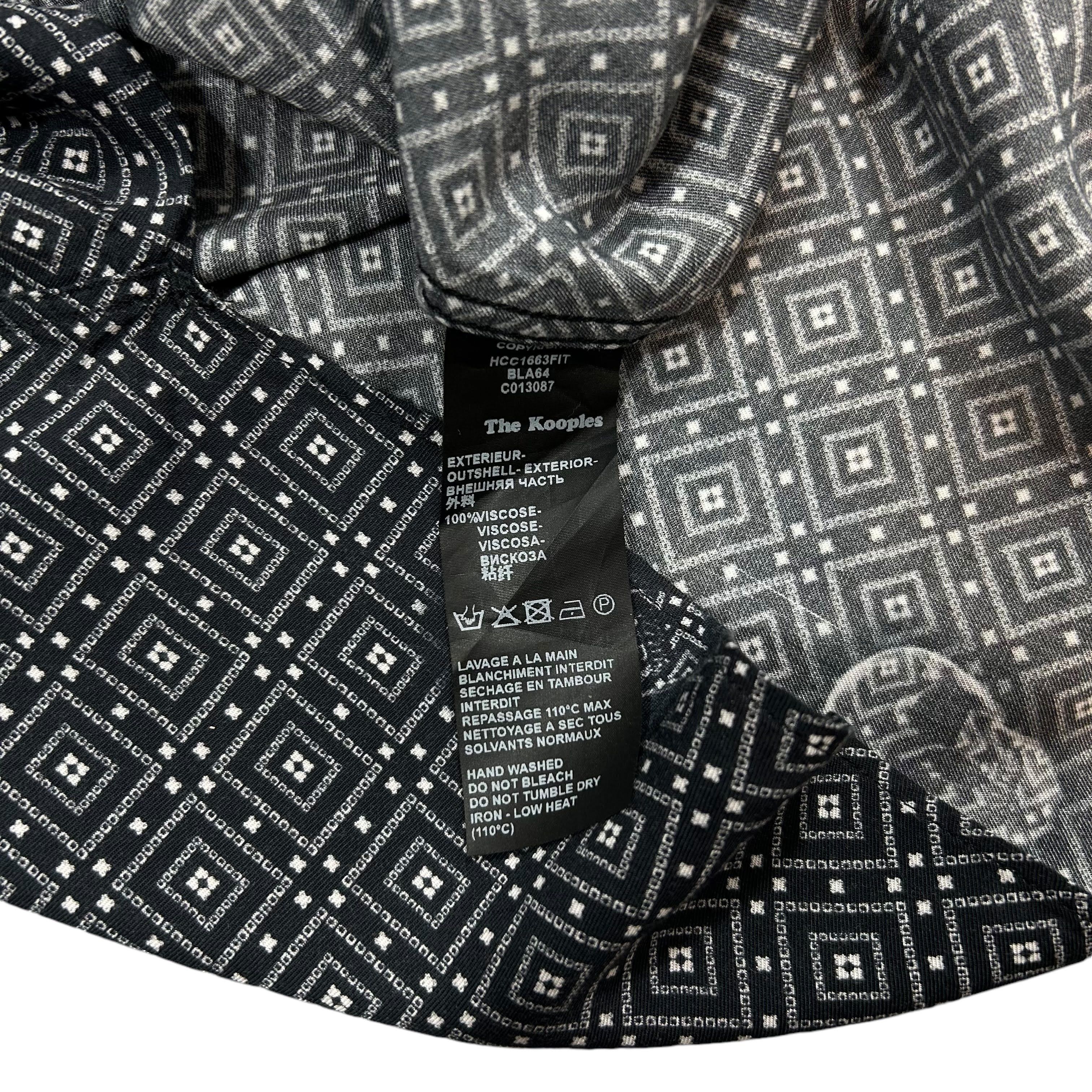 The Kooples The Kooples Black Viscose Skull Pattern Shirt Men's Size L Size US L / EU 52-54 / 3 - 6 Thumbnail