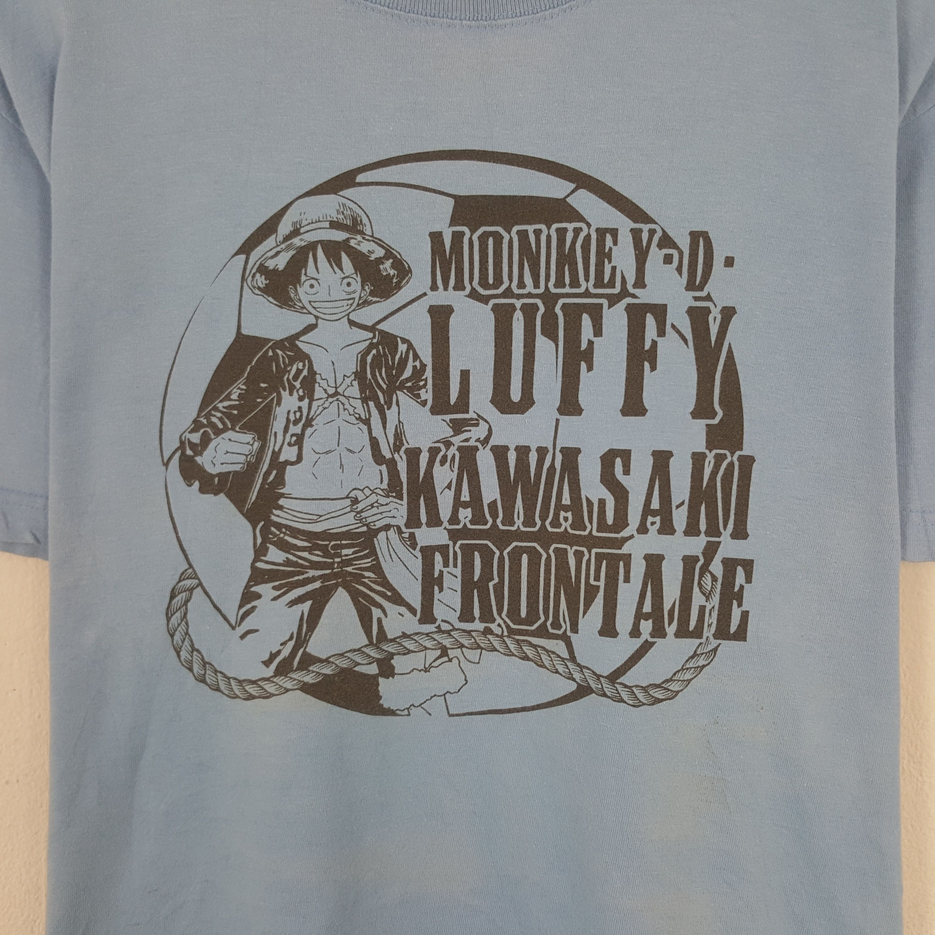 Japanese Brand Vintage Monkey-Luffy Kawasaki Frontale Tshirt Size US L / EU 52-54 / 3 - 2 Thumbnail