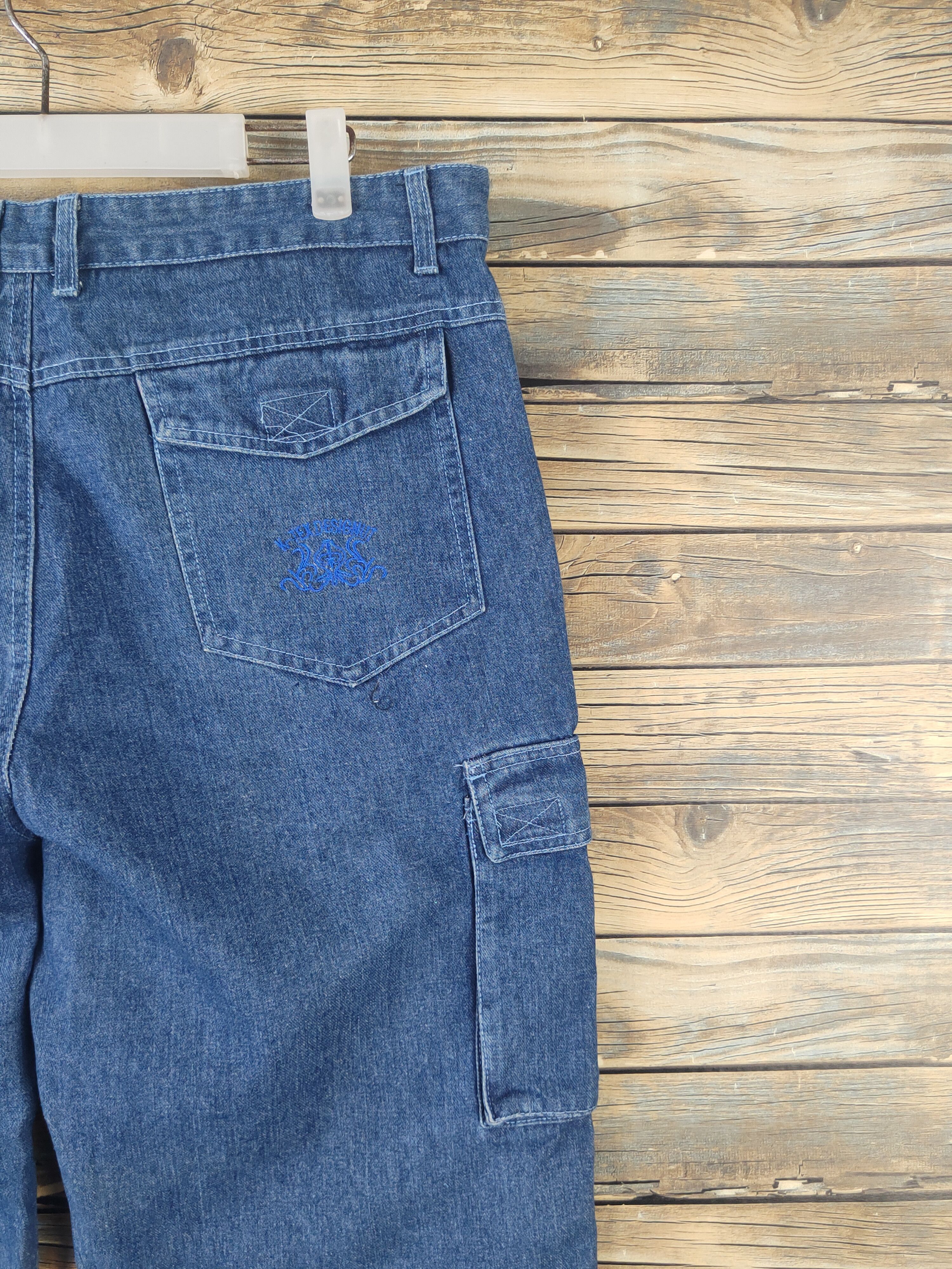 Japanese Brand DL G-Twenty-K-Tex Blue Distressed Ripped Jeans #1797 Size US 36 / EU 52 - 12 Thumbnail