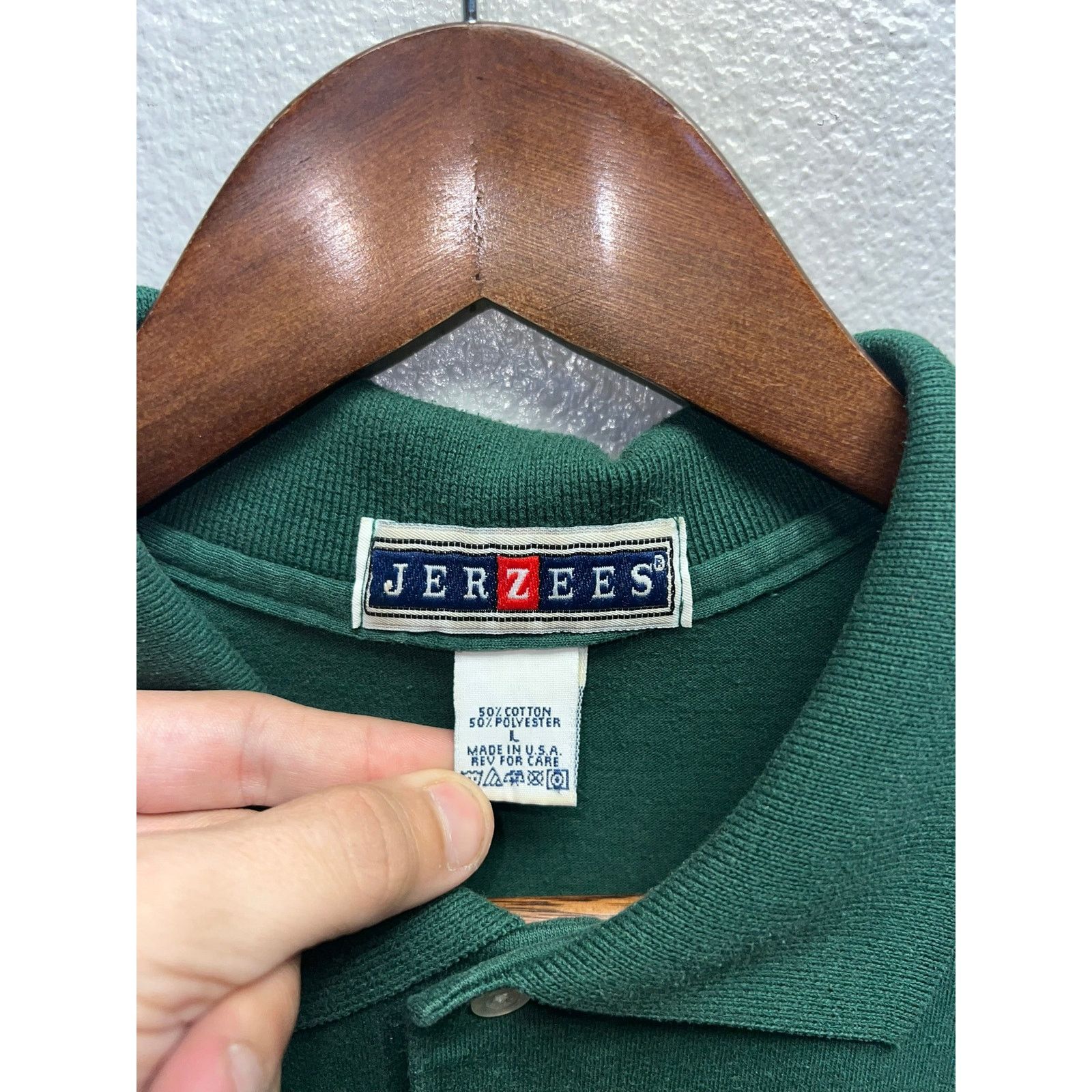Jerzees Vintage Discovery Channel Shirt Polo Green Store Top 90s L Size US L / EU 52-54 / 3 - 4 Thumbnail