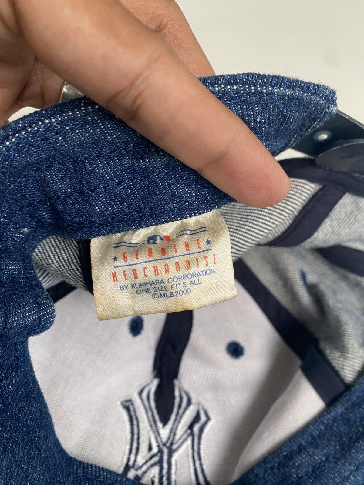 MLB × New York Yankees × Vintage Vintage New York Yankees Denim 90s Size 30 - 7 Thumbnail