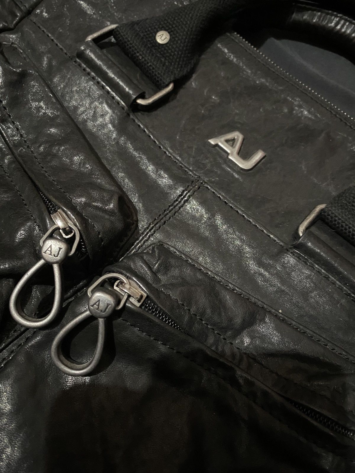 Giorgio Armani Armani Jeans Archival crossbody shoulder leather bag Size ONE SIZE - 2 Thumbnail