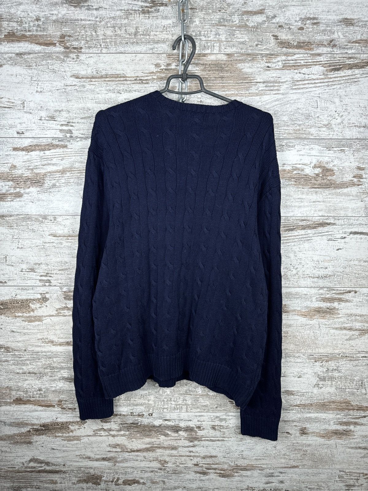 Polo Ralph Lauren × Vintage Mens Vintage Polo Ralph Lauren navy sweater old money luxury Size US XL / EU 56 / 4 - 13 Thumbnail
