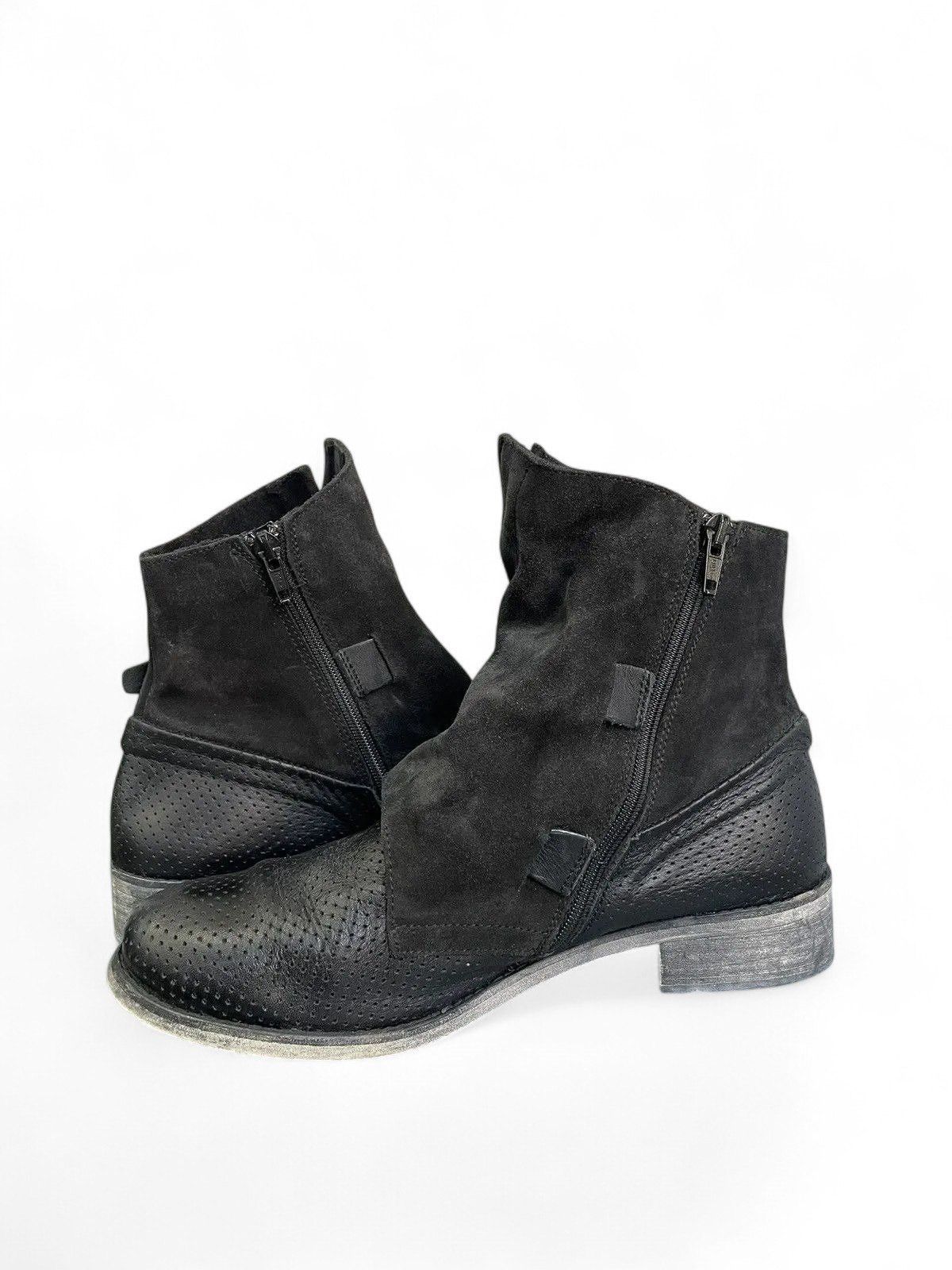 A.S.98 A.S. 98 black suede engineered leather boots avantgarde Size US 8 / IT 38 - 9 Thumbnail