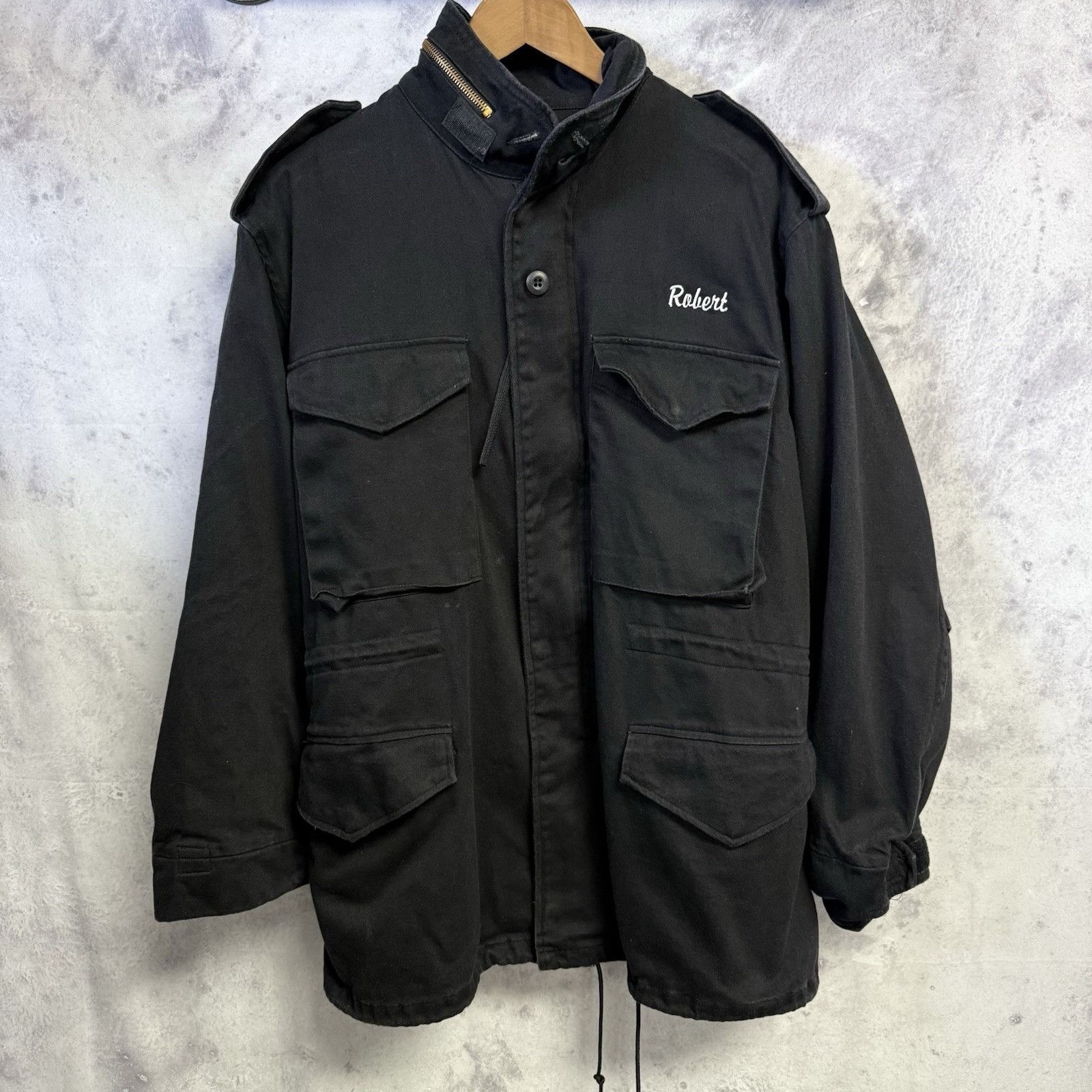 Vintage OG-107 Military Field Jacket Mens Size S 20x29.5 Black Cold Size US S / EU 44-46 / 1 - 1 Thumbnail