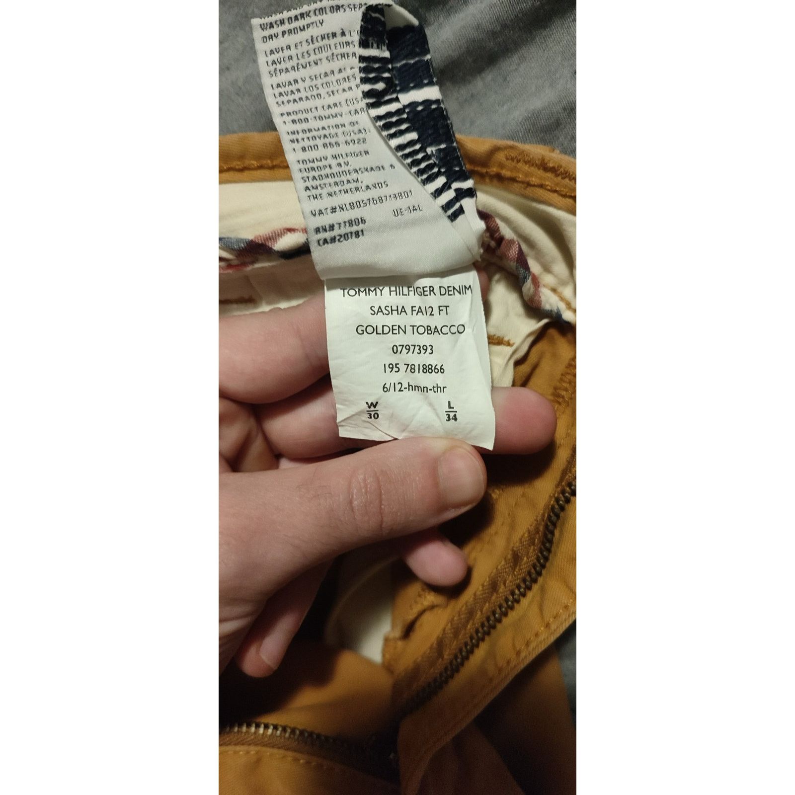 Tommy Hilfiger Tommy Hilfiger Denim Brown Pants W30 L34 Excellent Condition Size US 30 / EU 46 - 7 Thumbnail