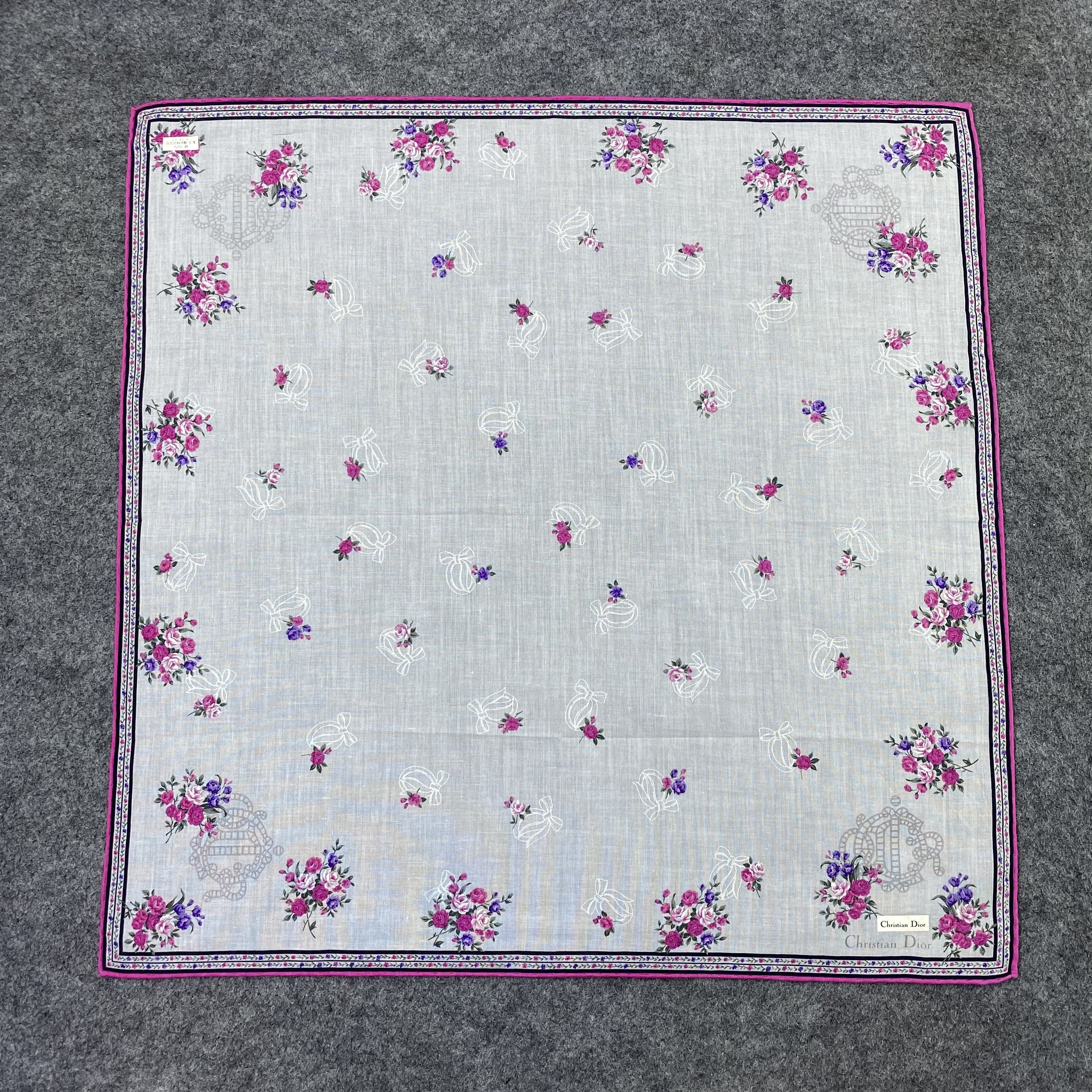 Vintage Christian Dior Handkerchief Neckerchief Bandana-B2078 Size ONE SIZE - 8 Thumbnail