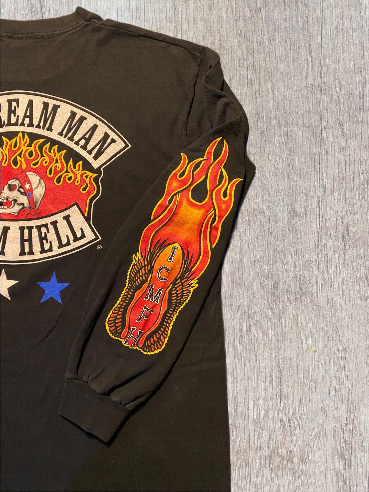 Vintage Ice Cream Man From Hell Motorcycle Vintage Size US XL / EU 56 / 4 - 3 Thumbnail