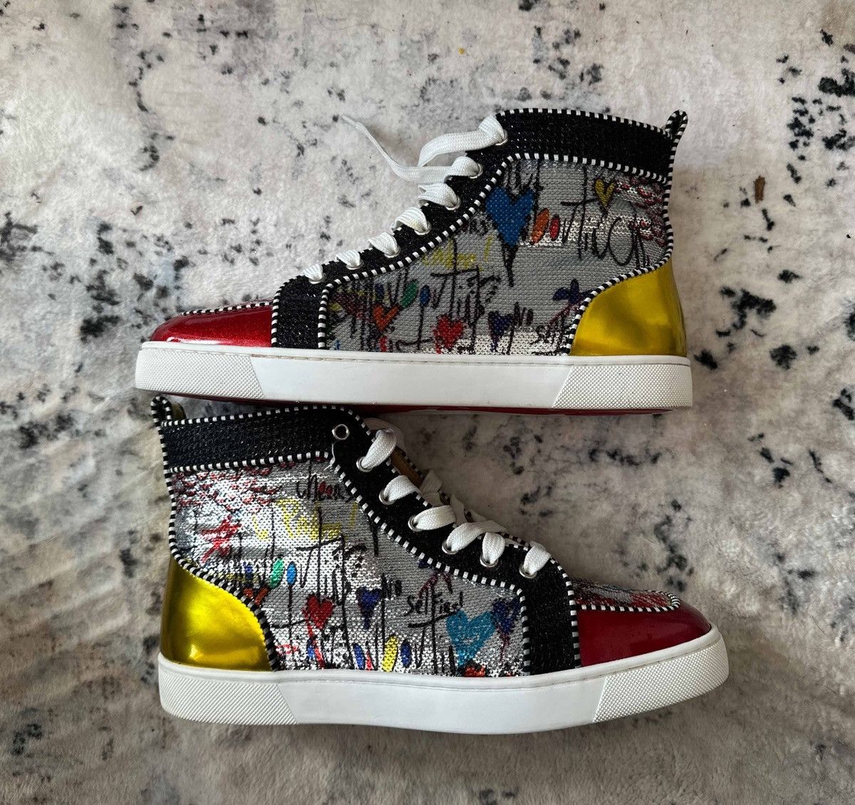 Christian Louboutin Rantus Orlato flat high “Graffiti” Size US 9 / EU 42 - 2 Thumbnail