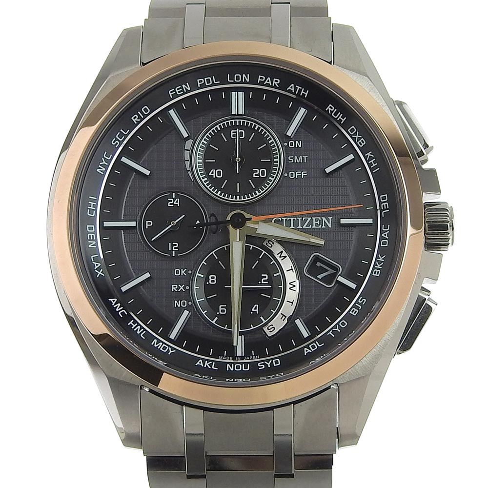 Other Other Citizen Attesa Eco-Drive Chronograph H804 T025609 Metal Quartz H804 T025609 DUTY FREE for USA Size ONE SIZE - 1 Thumbnail
