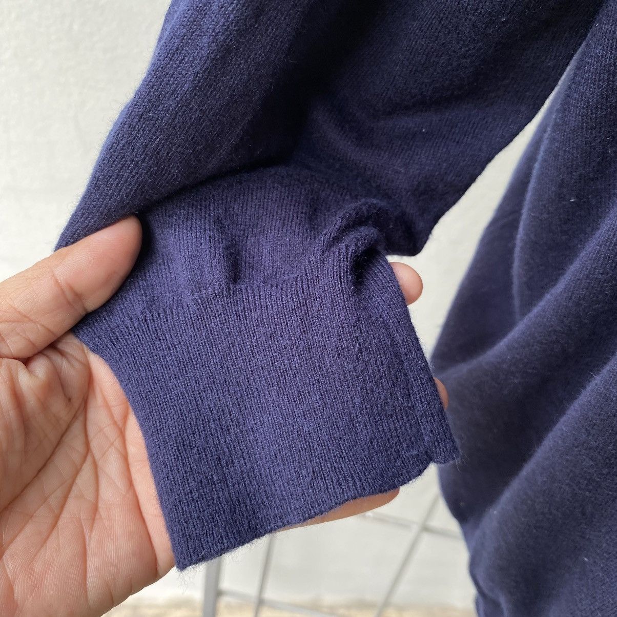 Zucca Zucca Navy Blue V-Neck Knit Sweater Size M / US 6-8 / IT 42-44 - 21 Thumbnail