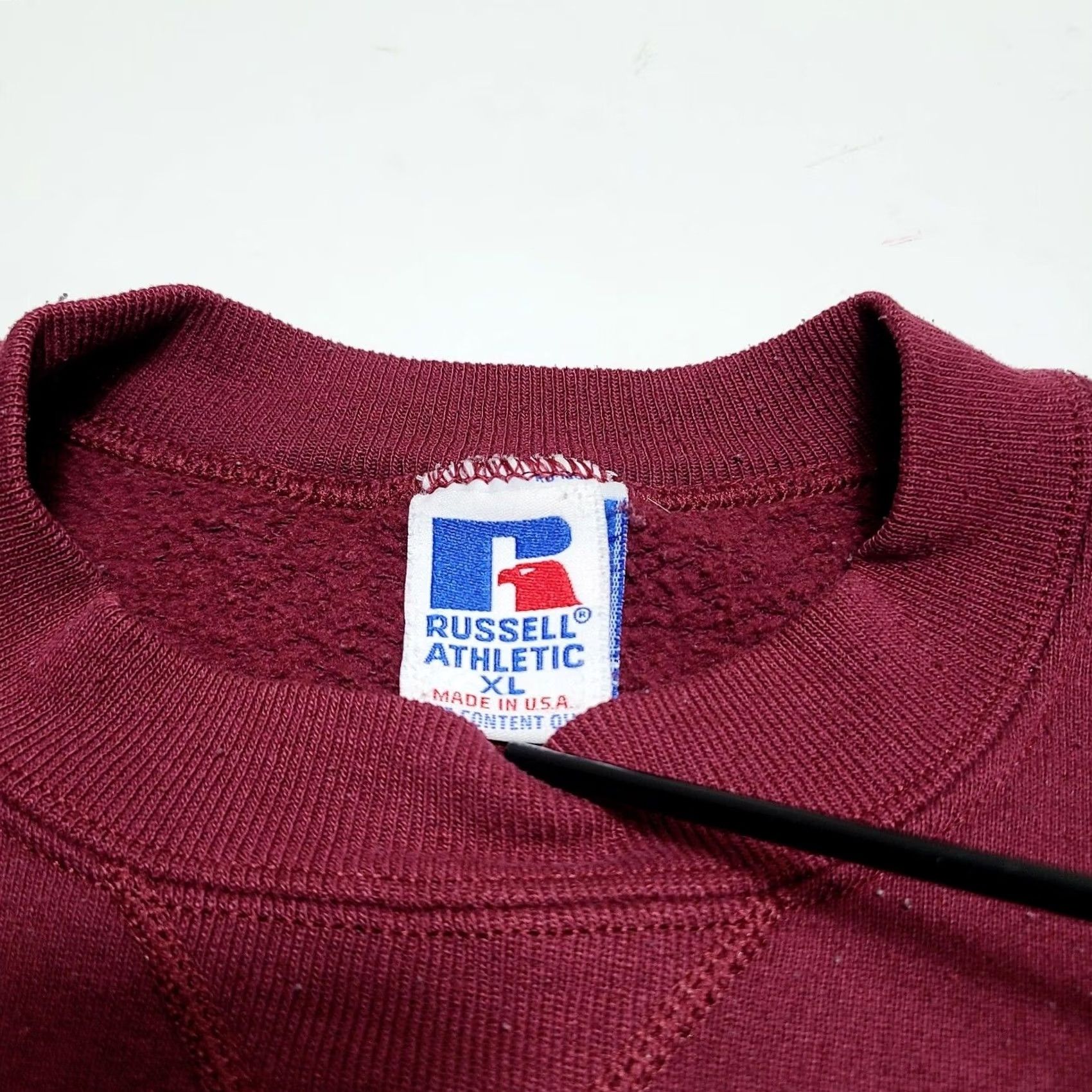 Russell Athletic VINTAGE Russell Athletic Texas A&M Aggies Crewneck Sweatshirt Women XL Maroon Crew Neck Pullover Heavyweight Graphic Print Regular Fit US Made Size XL / US 12-14 / IT 48-50 - 4 Thumbnail