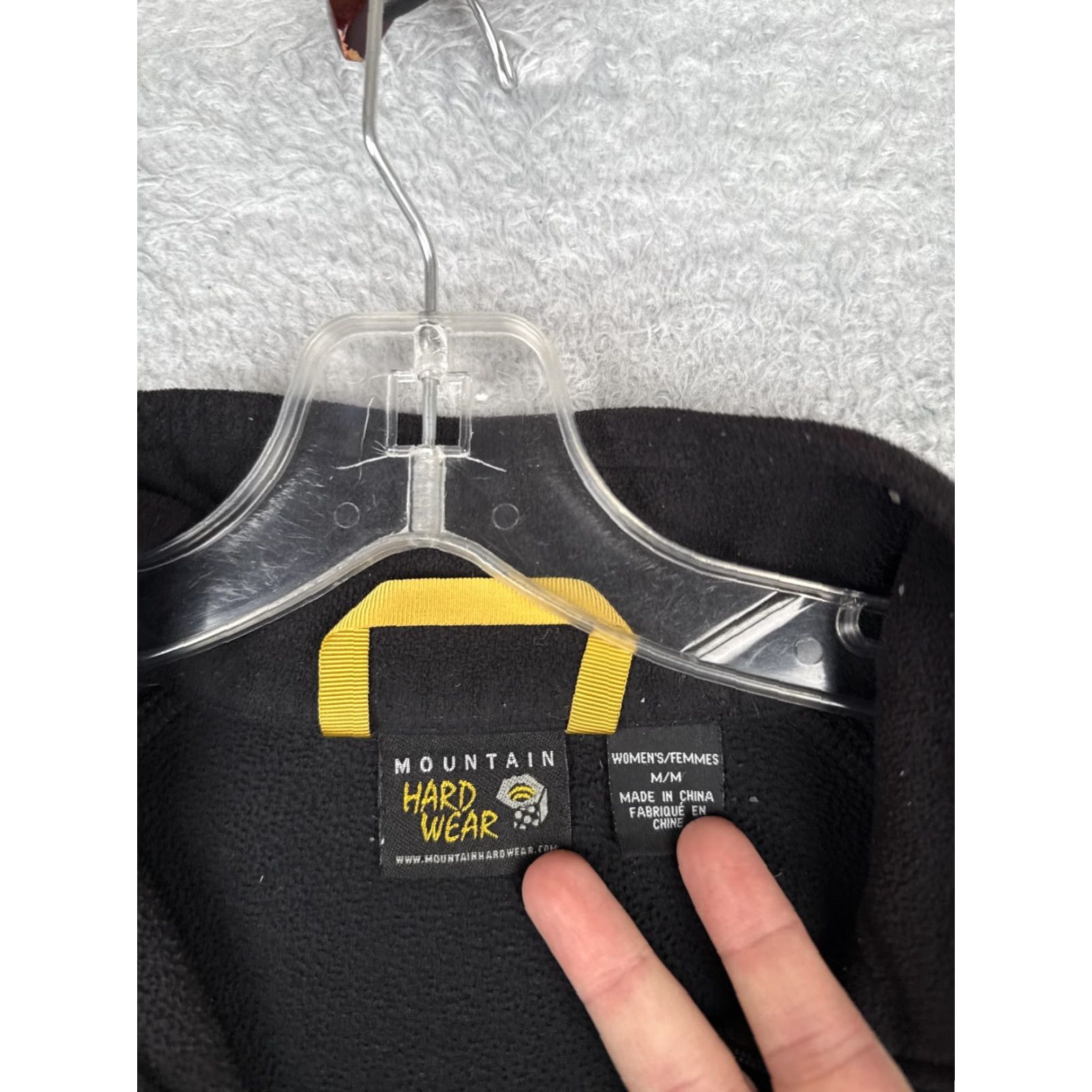 Mountain Hardwear Mountain Hardwear Pullover Womens M Black Fleece 1/4 Zip Hiking Top Poly Size M / US 6-8 / IT 42-44 - 6 Thumbnail