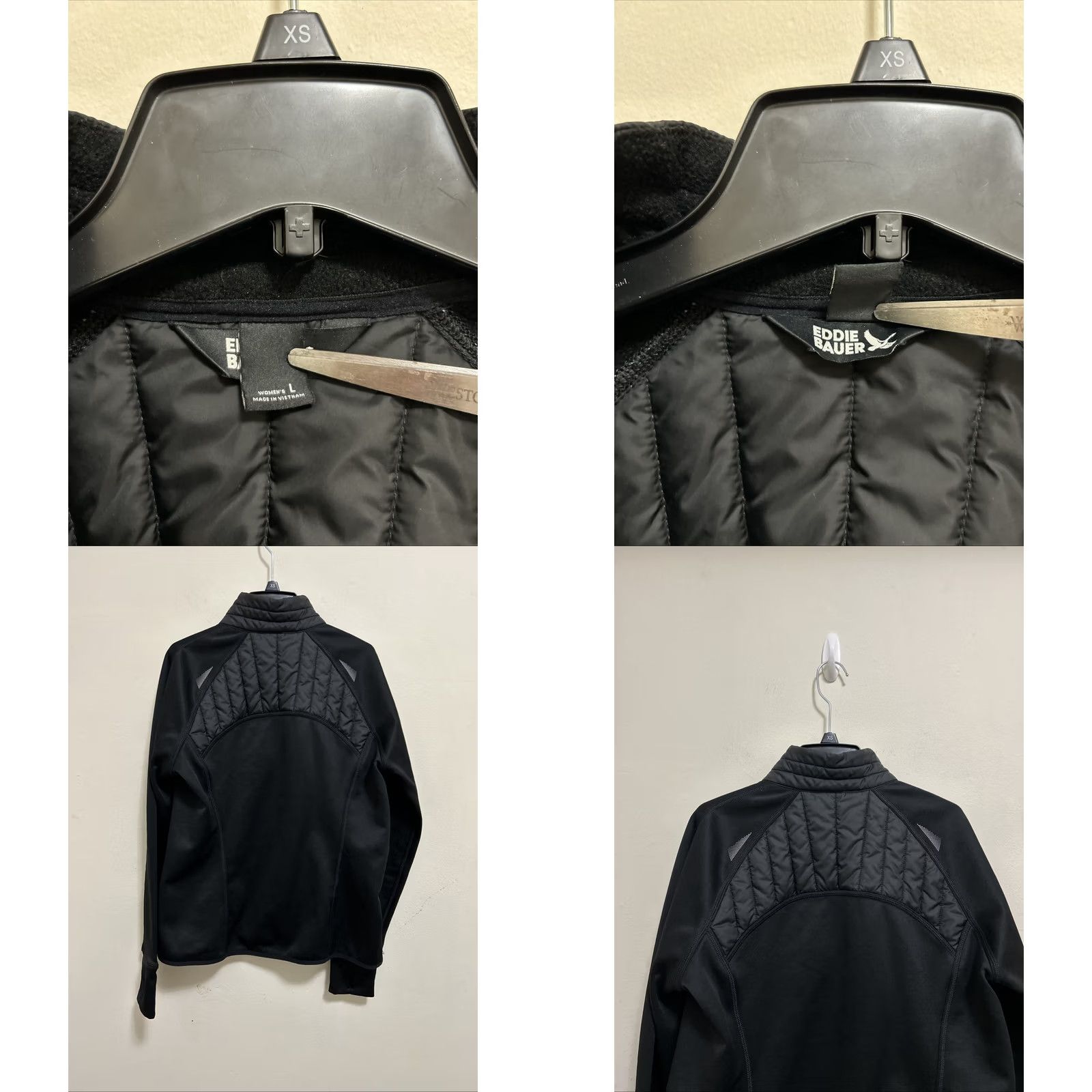 Eddie Bauer Eddie Bauer Puffer Jacket Womens Large Black Full Zip Goose Down Jacket Black Womens L Modern Puffer Size L / US 10 / IT 46 - 8 Thumbnail