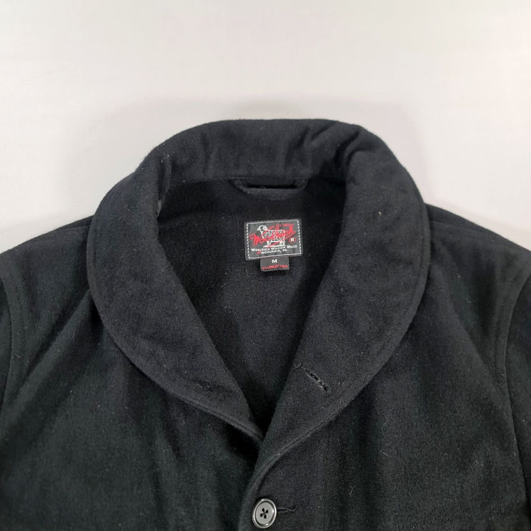 Vintage Woolrich Mens Jacket Black Medium Woolen Mills Daiki Suzuki Maine Guide Shacket Military Jacket Field Wool 100% Wool Unlined Pockets Regular Mens Size US M / EU 48-50 / 2 - 3 Thumbnail