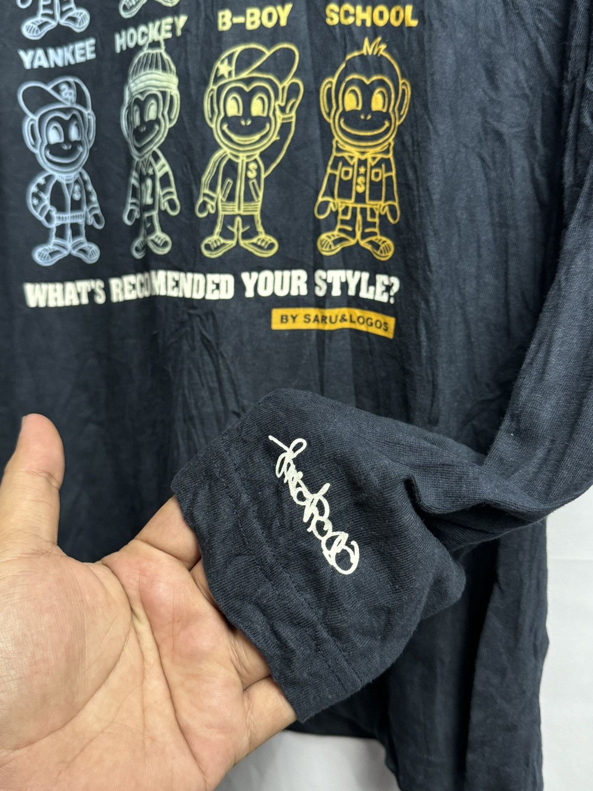 If Six Was Nine × Japanese Brand × Le Grande Bleu (L.G.B.) Japanese Sarurogo Your Style Long Sleeve Size US L / EU 52-54 / 3 - 5 Thumbnail