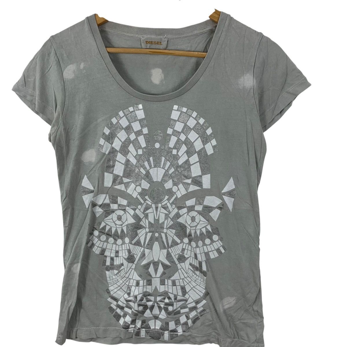 Diesel Vintage DIESEL ITALY Tribal Face Abstract Graphic Tee Shirt Size S / US 4 / IT 40 - 6 Thumbnail