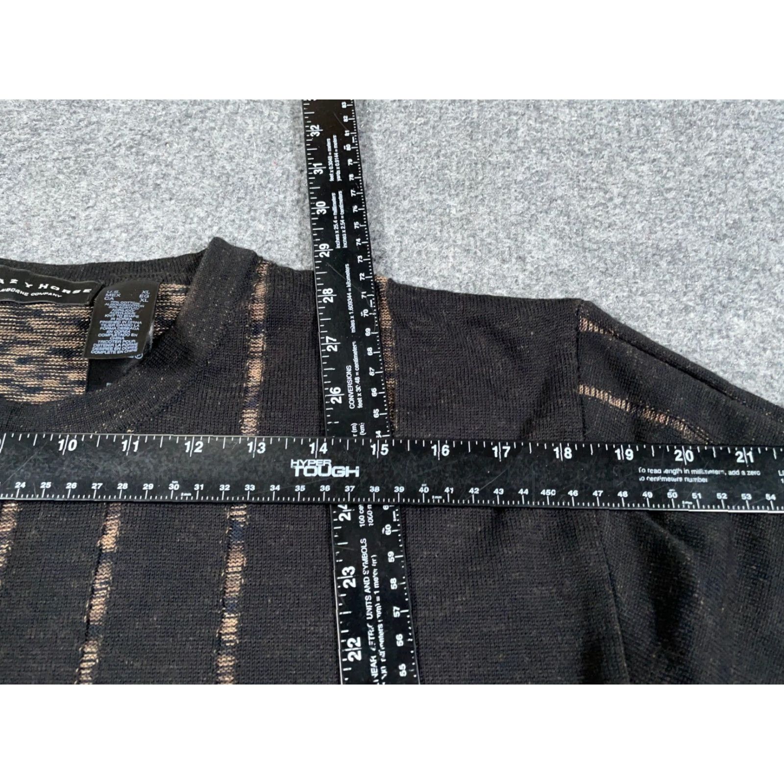 Vintage Crazy Horse Retro Check Sweater Adult XL Brown Lightweight Knit 80s 90s Mens Size US XL / EU 56 / 4 - 5 Thumbnail