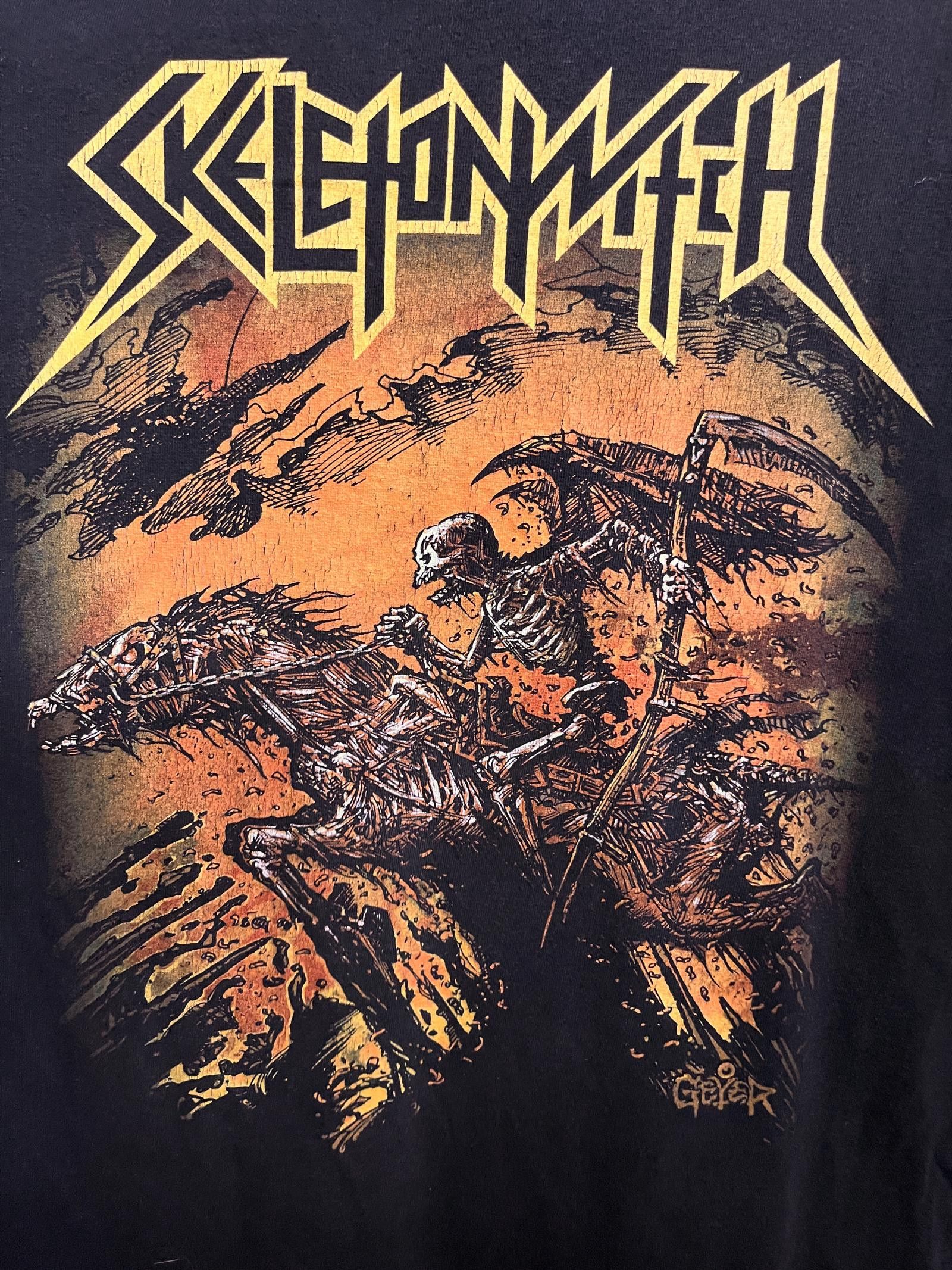 Designer SkeletonWitch 2014 T-shirt Adam Geyer Skeleton Grim Reaper L Size US XL / EU 56 / 4 - 3 Thumbnail