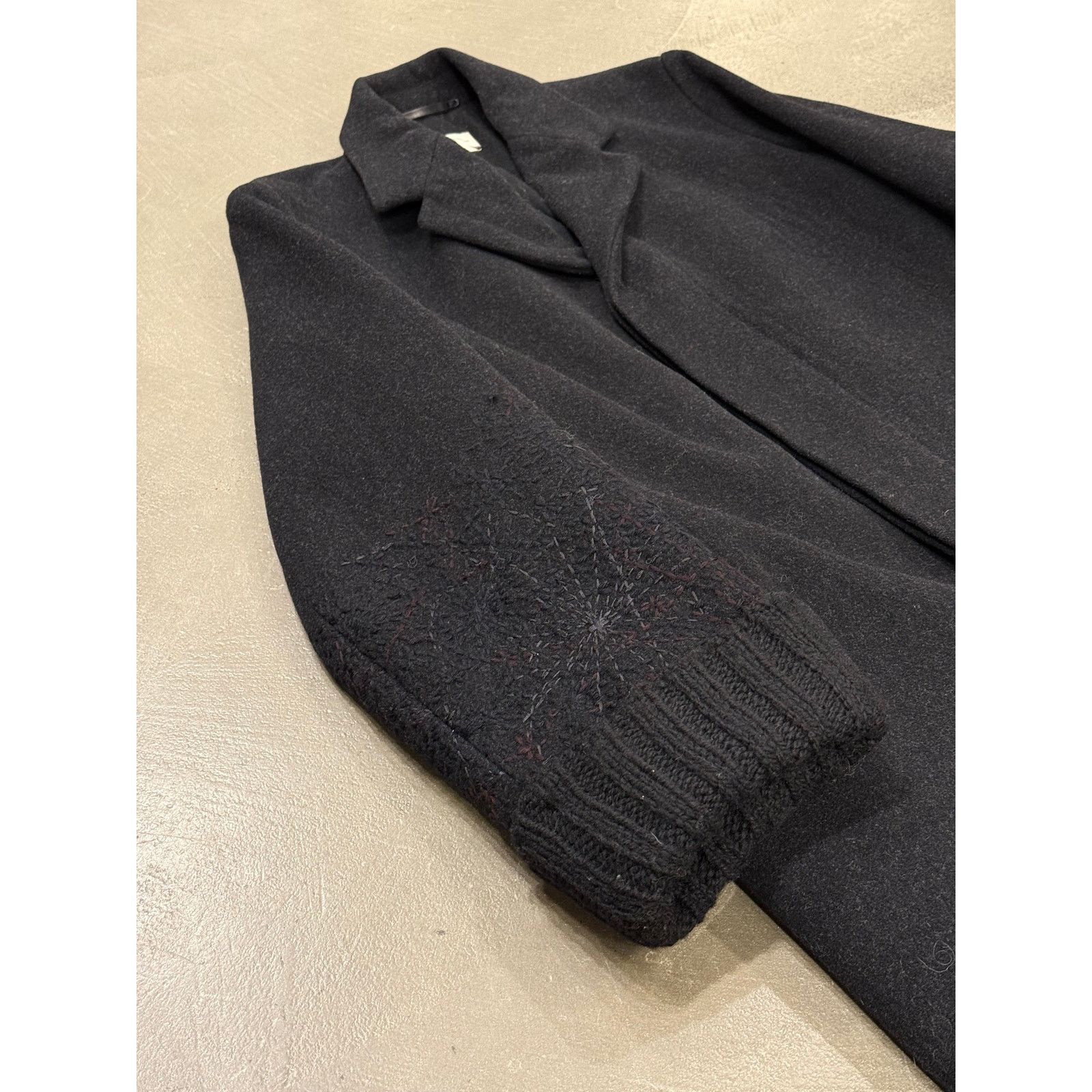 Dries Van Noten 1990s Dries Van Noten Embroidered wool coat Size L / US 10 / IT 46 - 4 Thumbnail