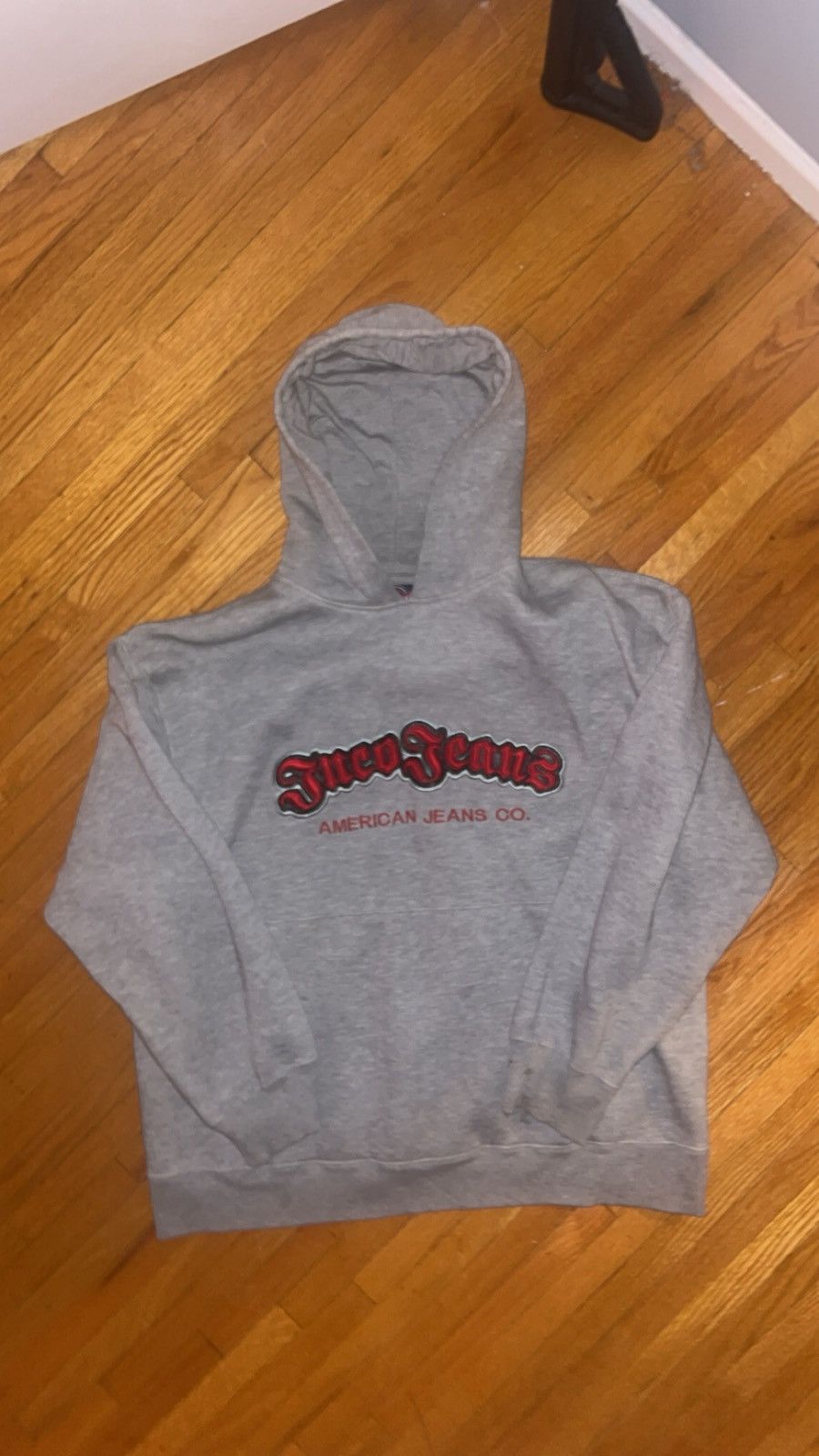 JNCO heather Grey JNCO Jeans Embroidered Hoodie Size US L / EU 52-54 / 3 - 1 Thumbnail