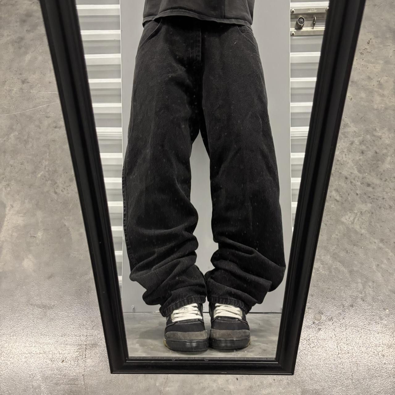 Japanese Brand × Vintage Crazy Vintage Y2K/2000s Grunge Black Essential Denim Jeans! Size US 35 - 1 Thumbnail