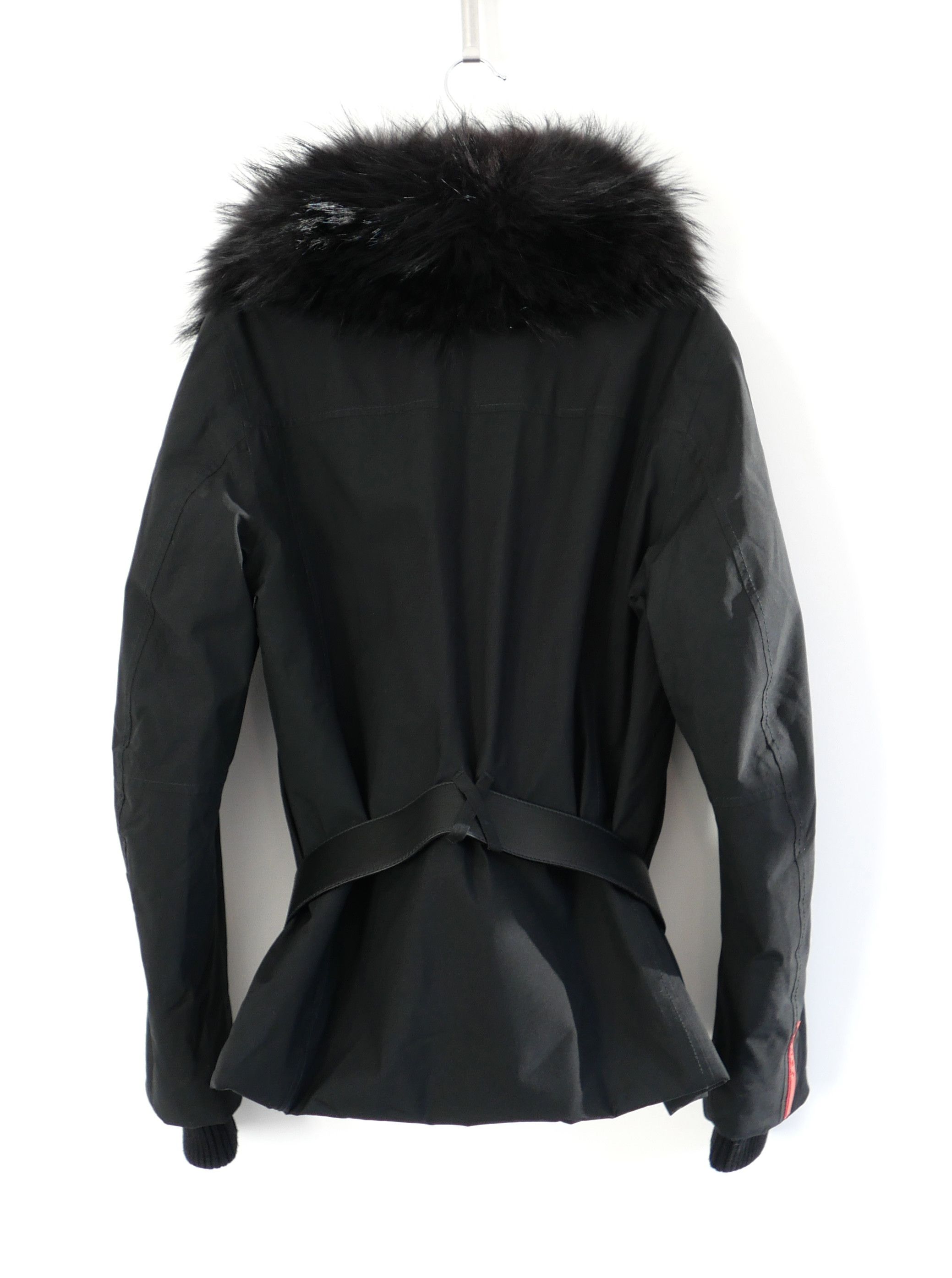 Prada Prada Linea Rossa Faux Fur Trimmed Quilted Jacket w/Pouch Size S / US 4 / IT 40 - 5 Thumbnail