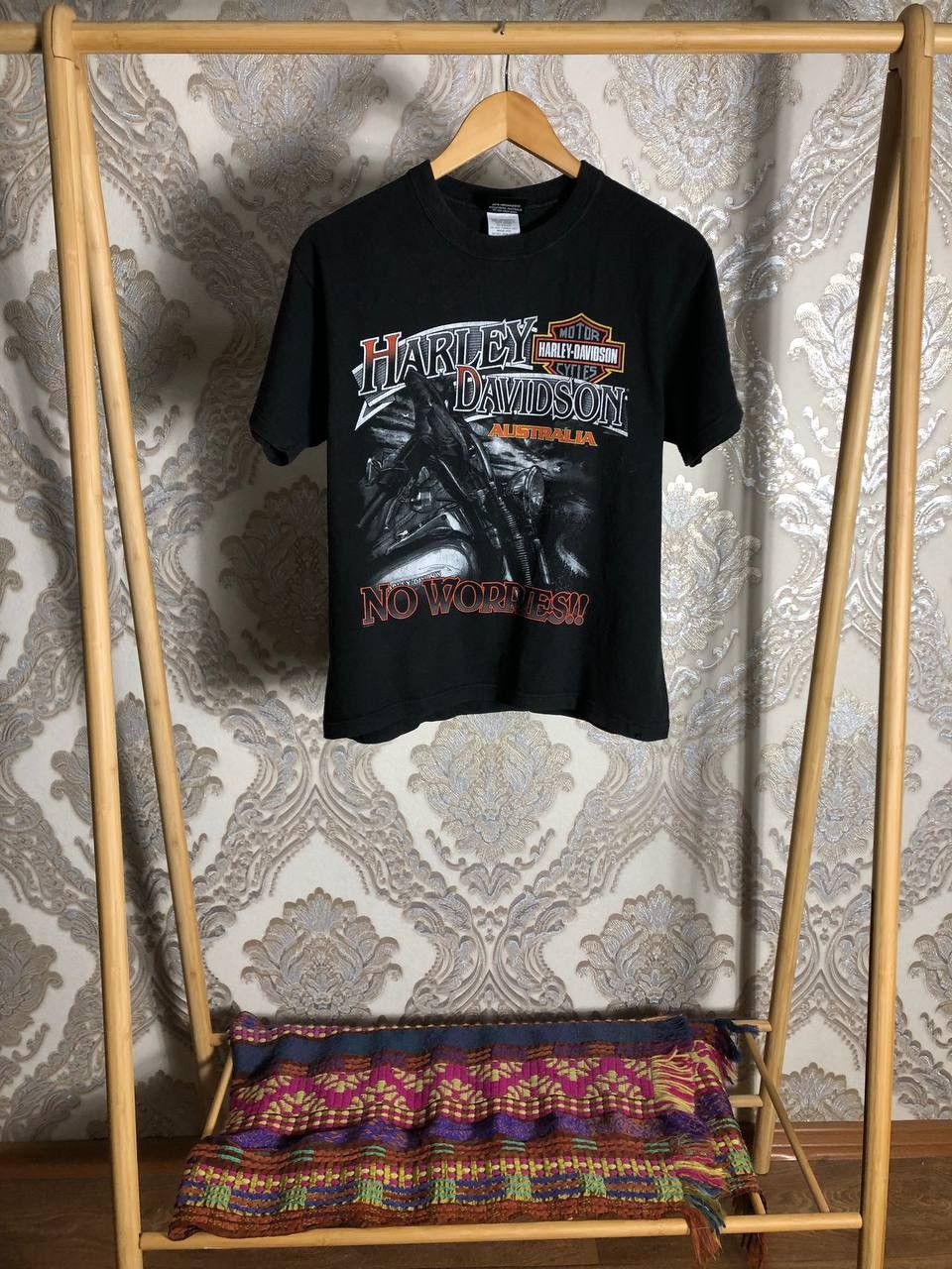 Harley Davidson VINTAGE HARLEY DAVIDSON MOTORCYCLE AUSTRALIA RETRO Y2K 90s Size US S / EU 44-46 / 1 - 1 Thumbnail