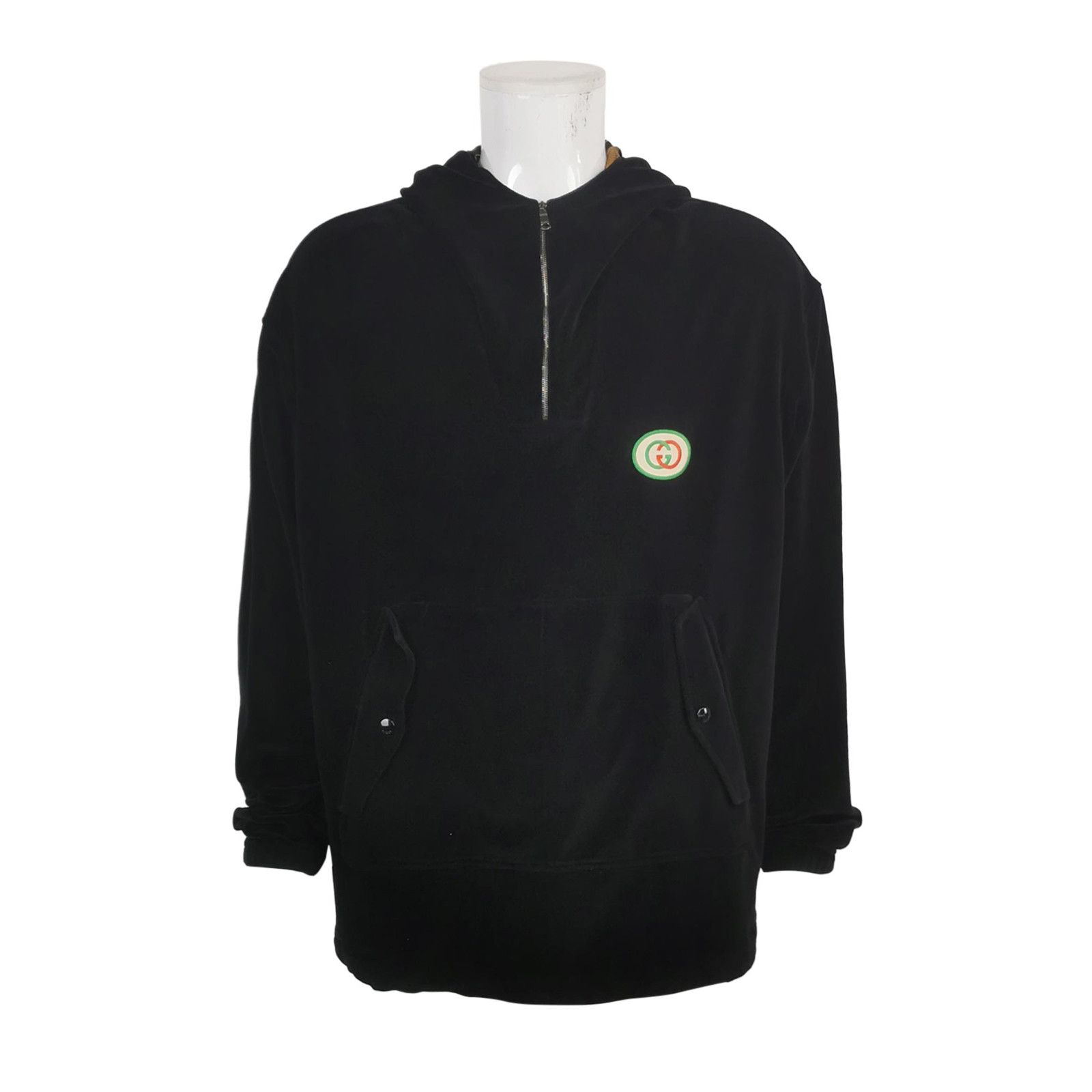 Gucci Gucci Interlocking G Half-Zip Hoodie Size S Size US S / EU 44-46 / 1 - 1 Thumbnail