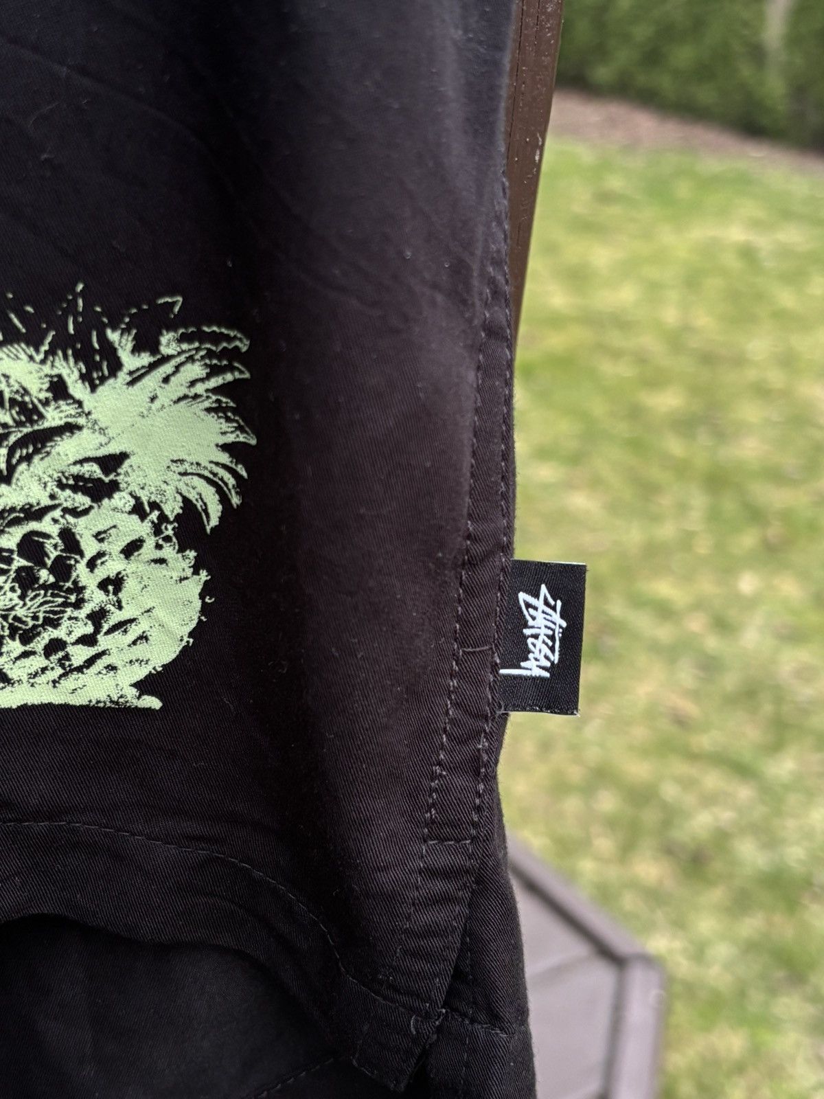 Stussy Stussy Black Shirt Button Up Medium Palm Print Size US M / EU 48-50 / 2 - 2 Thumbnail