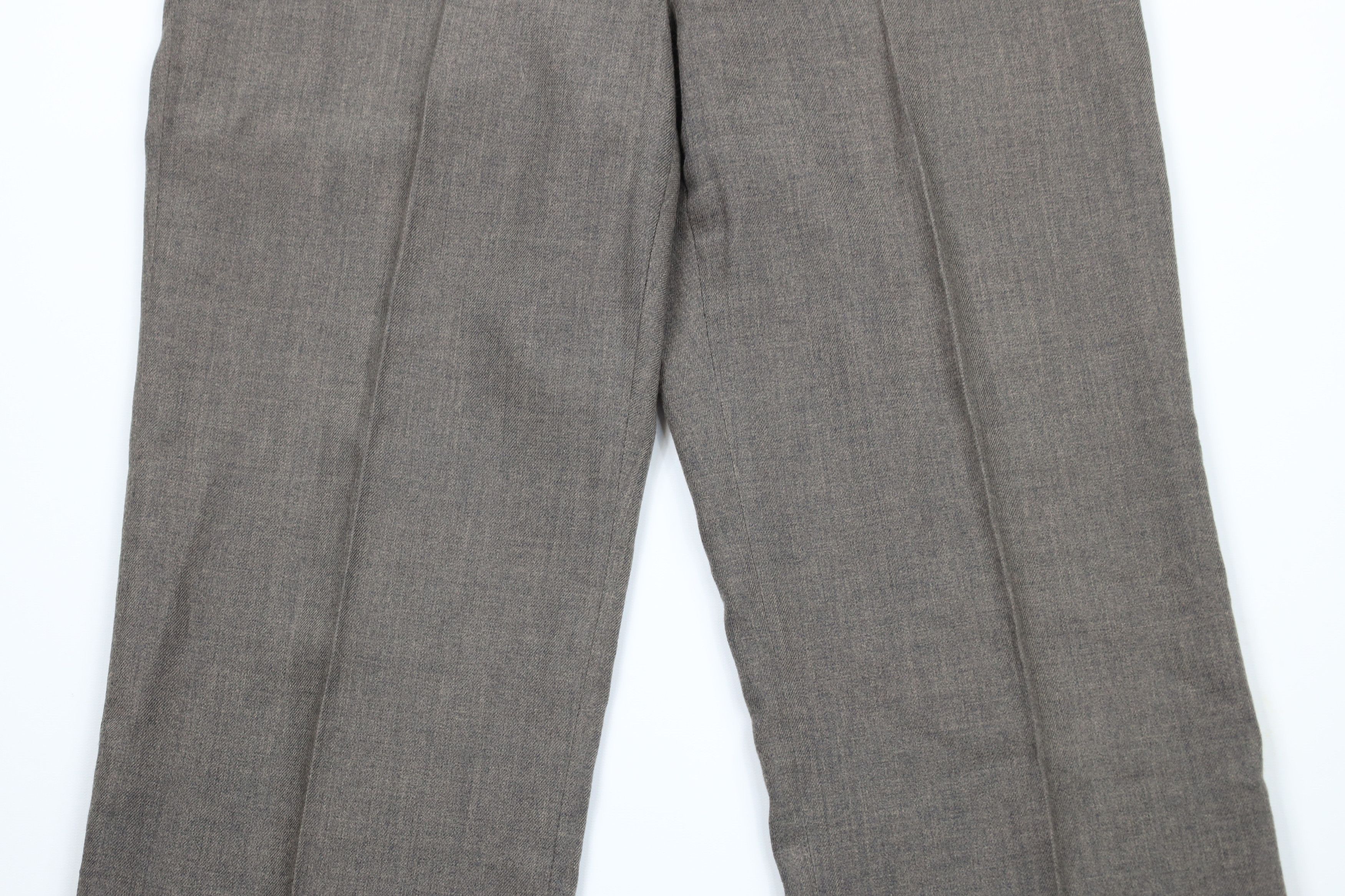 Vintage Vintage 70s Streetwear Front Wide Leg Chino Pants Brown Size US 34 / EU 50 - 3 Thumbnail