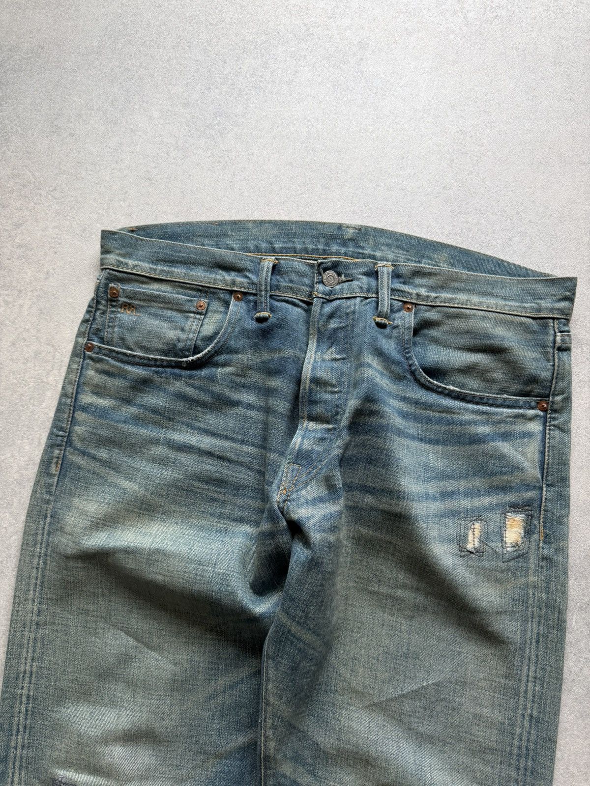 RRL Ralph Lauren Vintage Jeans Double Ralph Lauren Japan Selvedge Denim rare Size US 36 / EU 52 - 4 Thumbnail