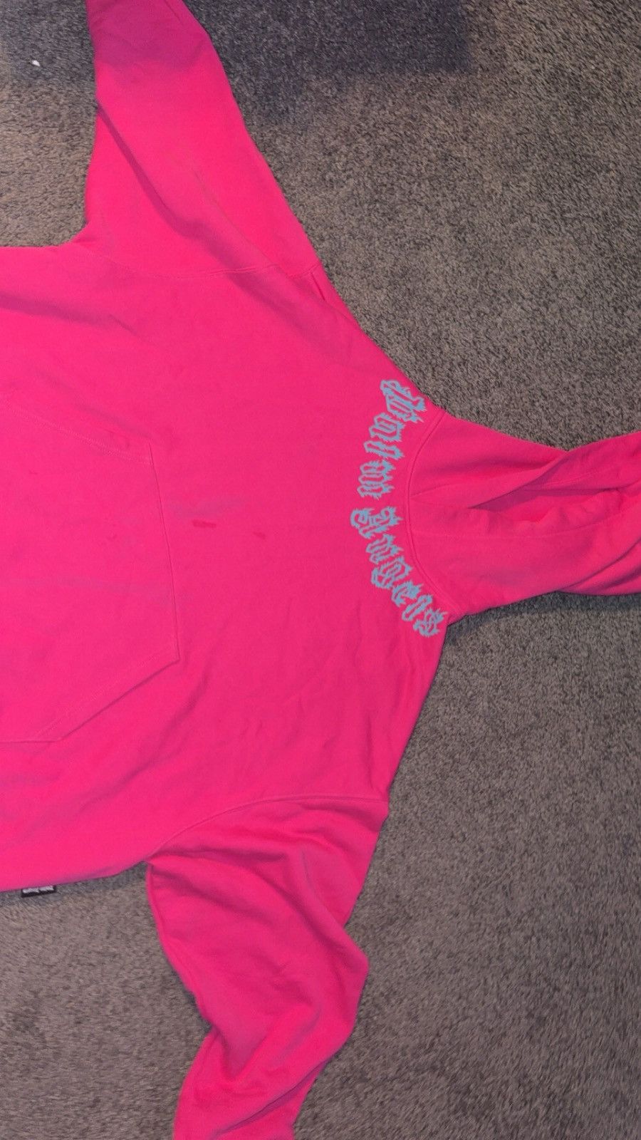 Palm Angels Palm angles hoodie pink with blue wording Size XXL / US 16-18 / IT 52-54 - 5 Thumbnail