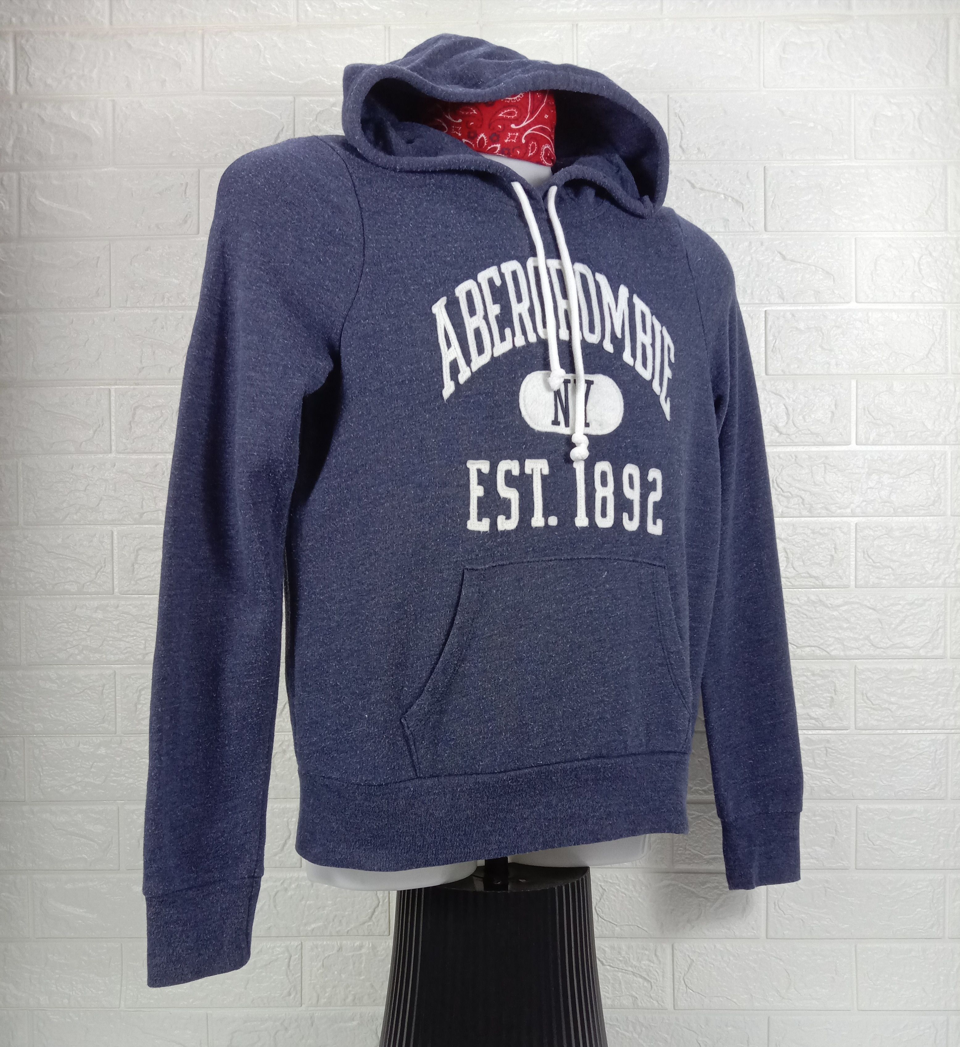 Abercrombie & Fitch Vintage Abercrombie & Fitch NY Spellout Hoodie Sweatshirt Size US M / EU 48-50 / 2 - 2 Thumbnail