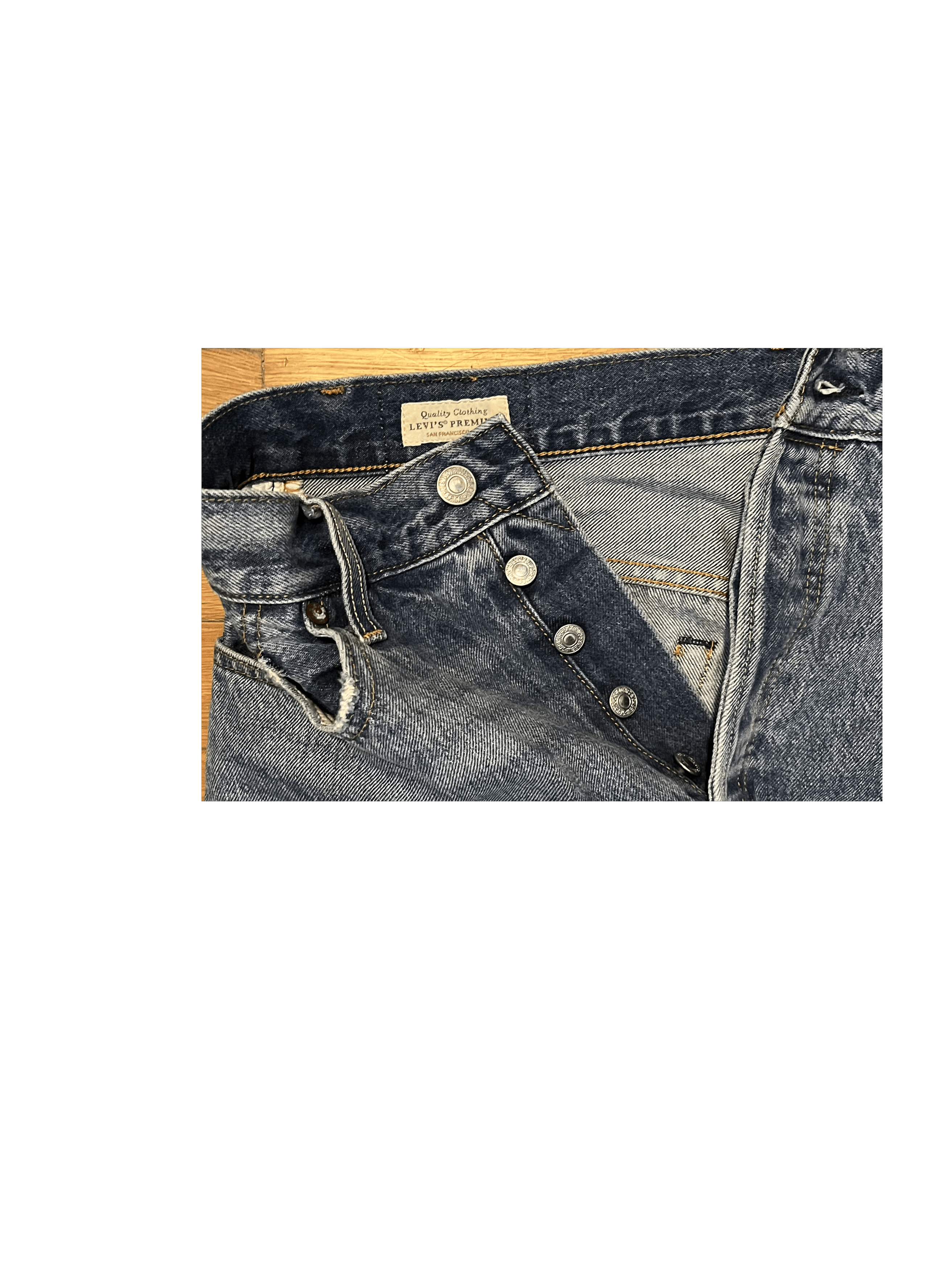Levi's Vintage Big E Levi's 501 Selvedge Denim Size US 26 / EU 42 - 5 Thumbnail