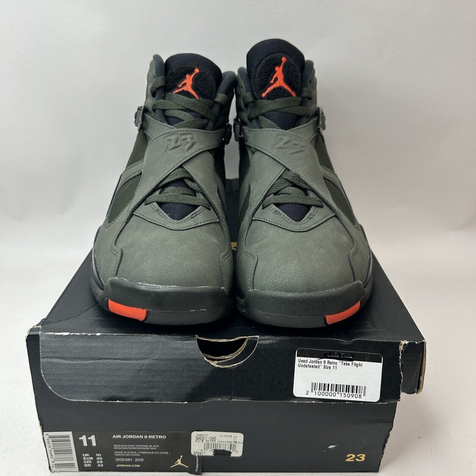 Nike Nike Air Jordan 8 Retro OG “Take Flight Undefeated” 2023 Size US 11 / EU 44 - 2 Thumbnail
