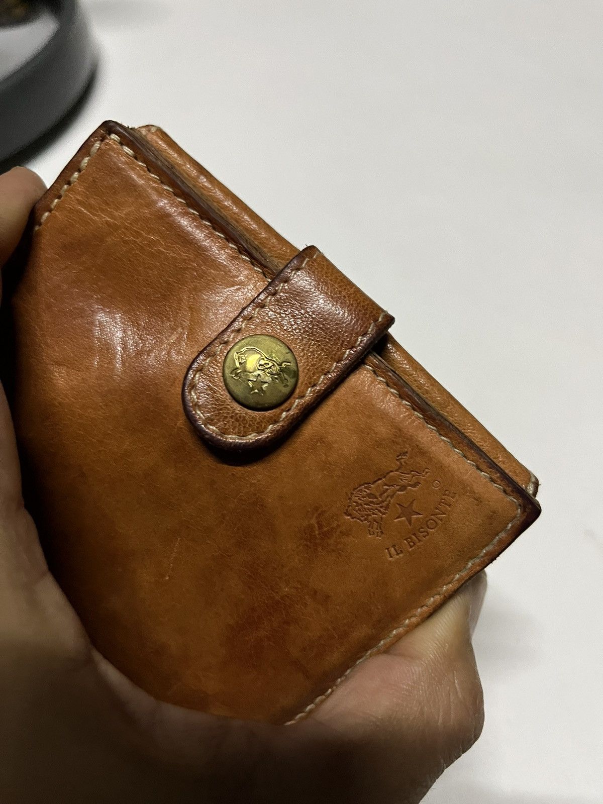 Il Bisonte × Vintage 🔥iL Bisonte Leather Wallet Extra Compartment Unisex Size ONE SIZE - 8 Thumbnail