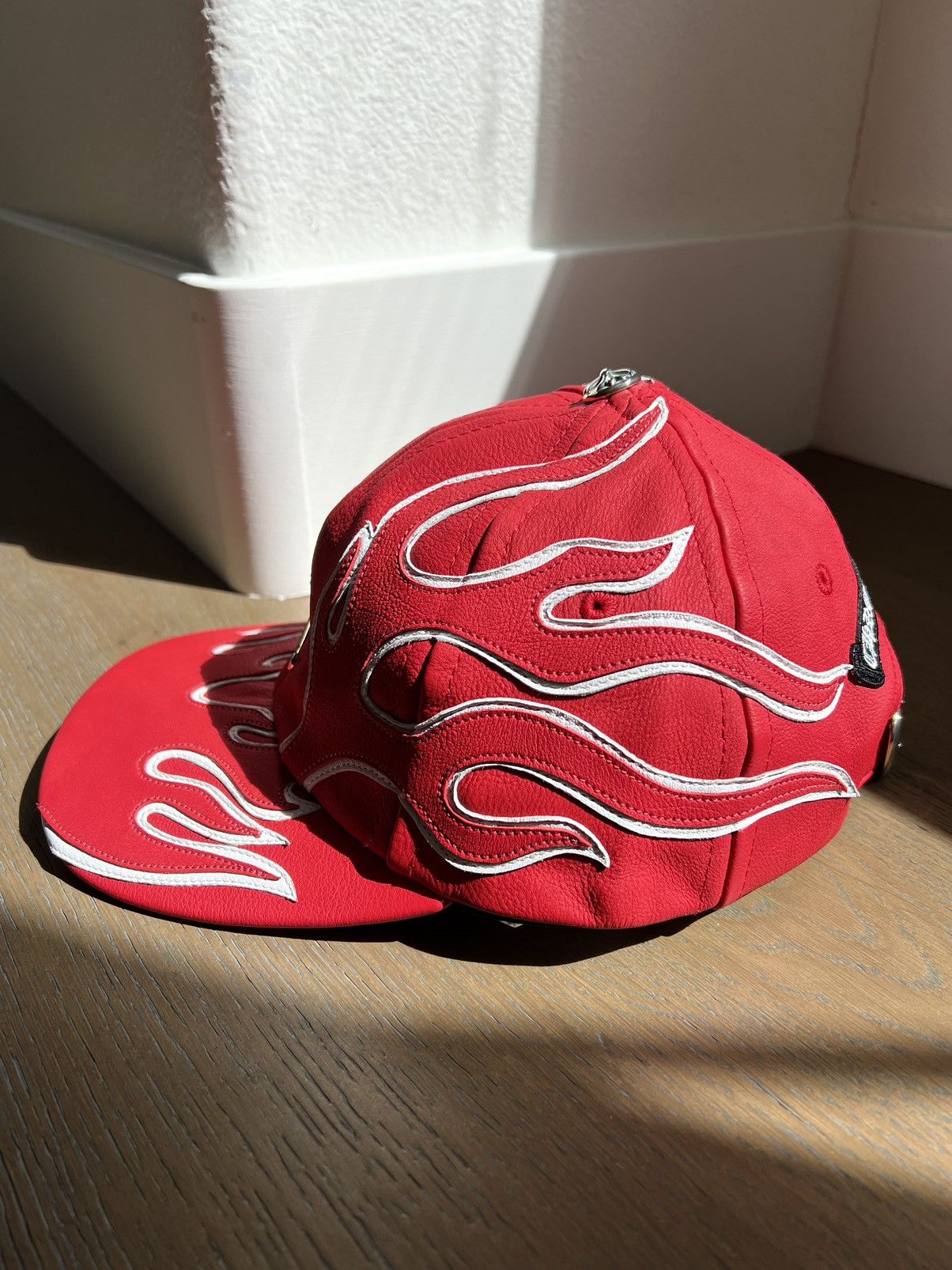 Chrome Hearts Chrome Hearts Leather Flame Hat Size ONE SIZE - 6 Thumbnail