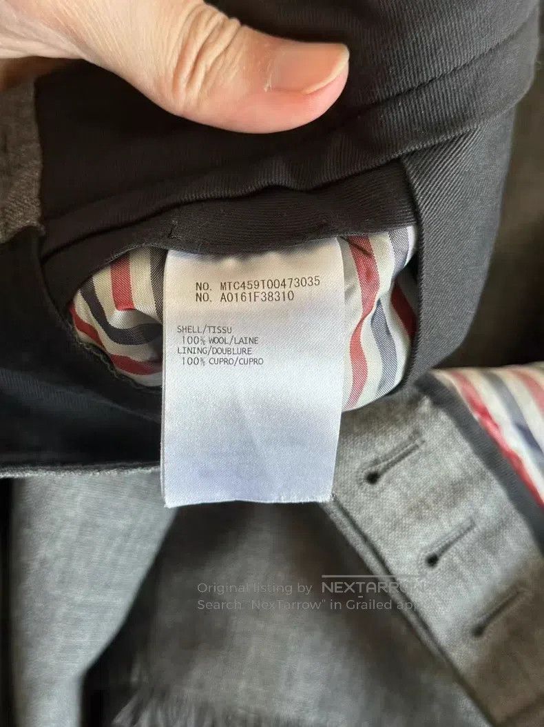 Thom Browne Thom Browne size 1 Dark gray fringed flared trousers Size US 28 / EU 44 - 4 Thumbnail
