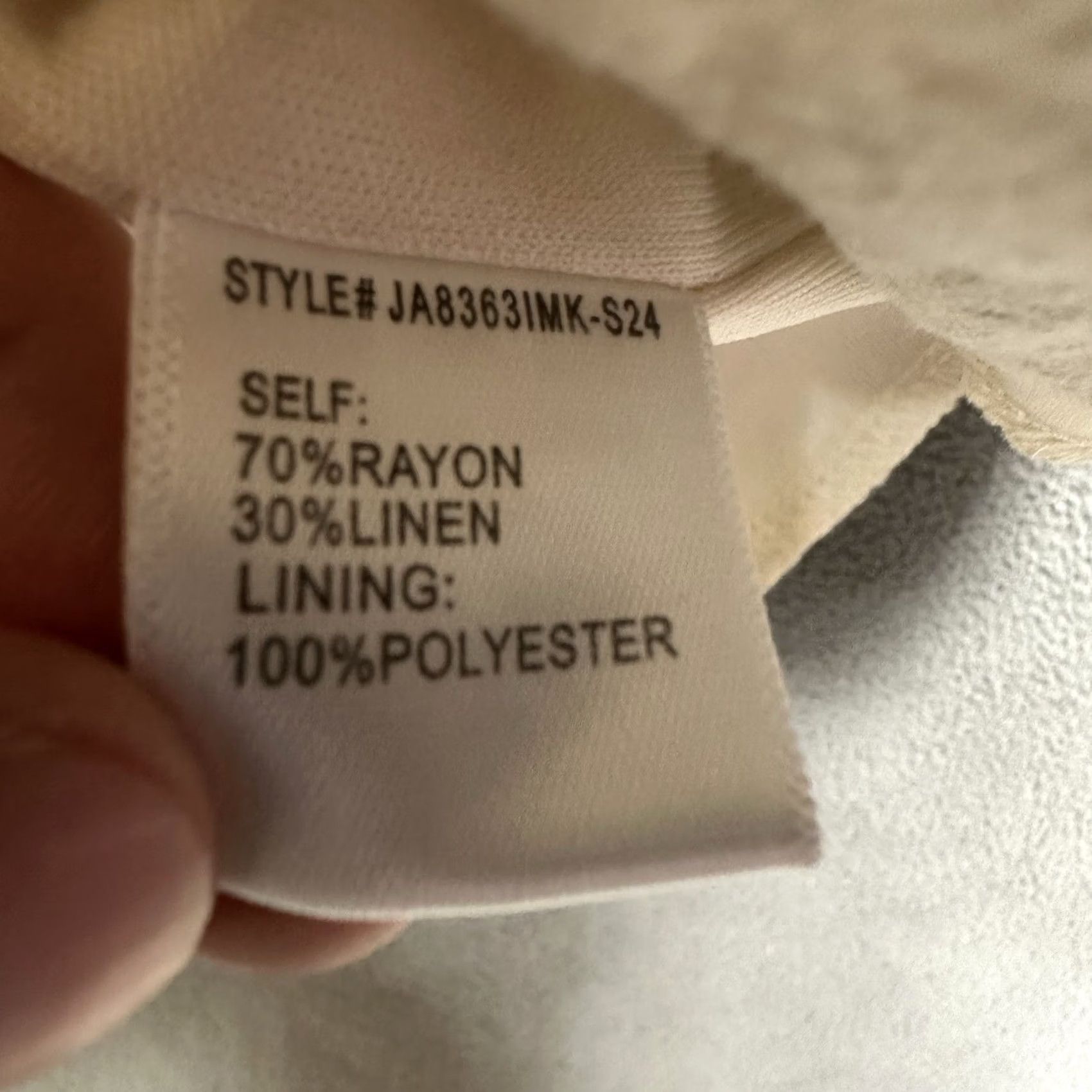Vintage Altar'd State Romper Womens Small Beige Rayon Linen Sleeveless Pockets Summer Beige Pockets Bodysuit? Size 28" / US 6 / IT 42 - 4 Thumbnail