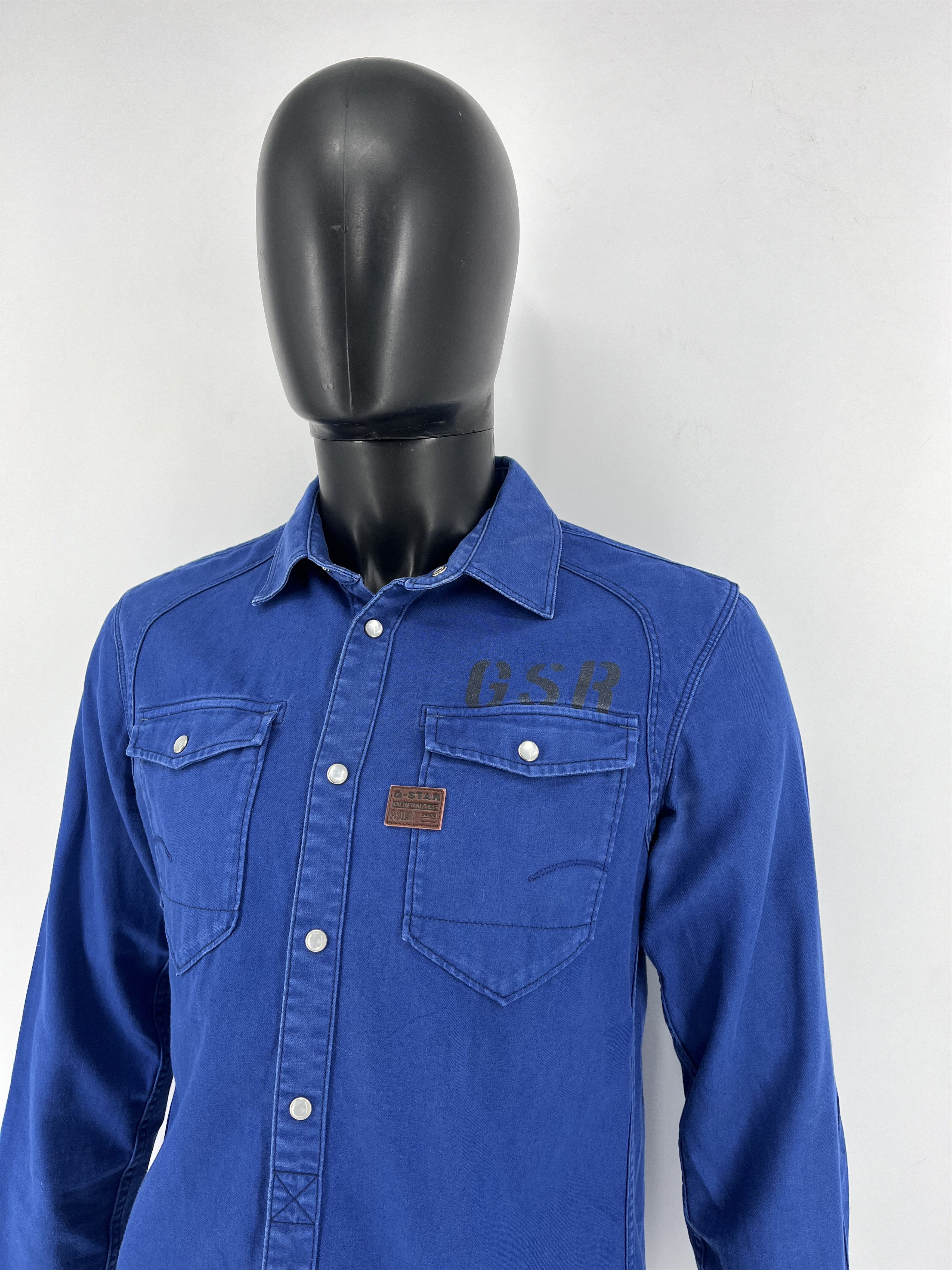 G-Star Vintage Y2K G Star Raw Men’s Navy Shirt With Big Logo Size US M / EU 48-50 / 2 - 7 Thumbnail