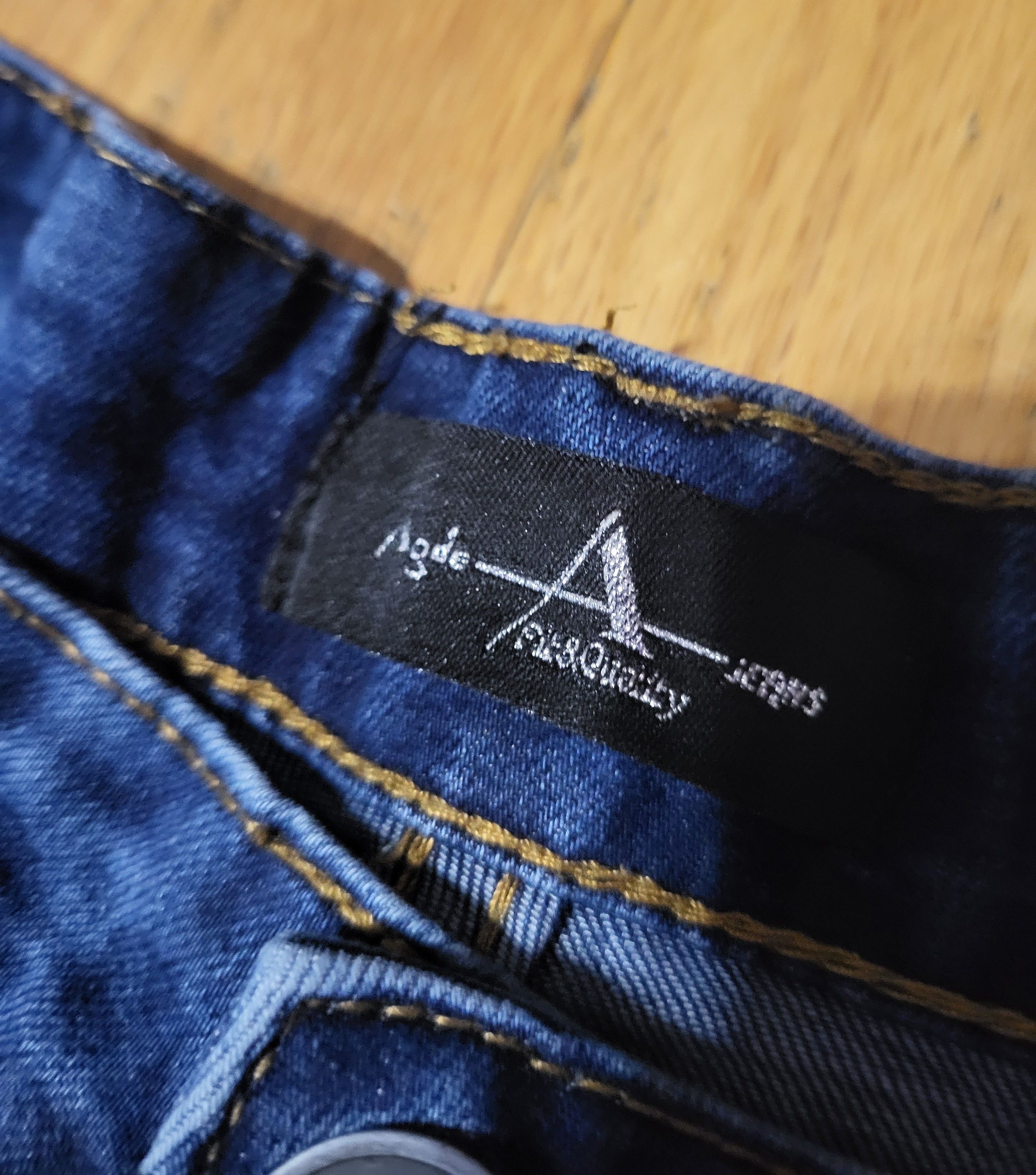 Aigle Mens Blue Jeans 36" Agile Artisan Detail Distressed Denim Size US 36 / EU 52 - 4 Thumbnail