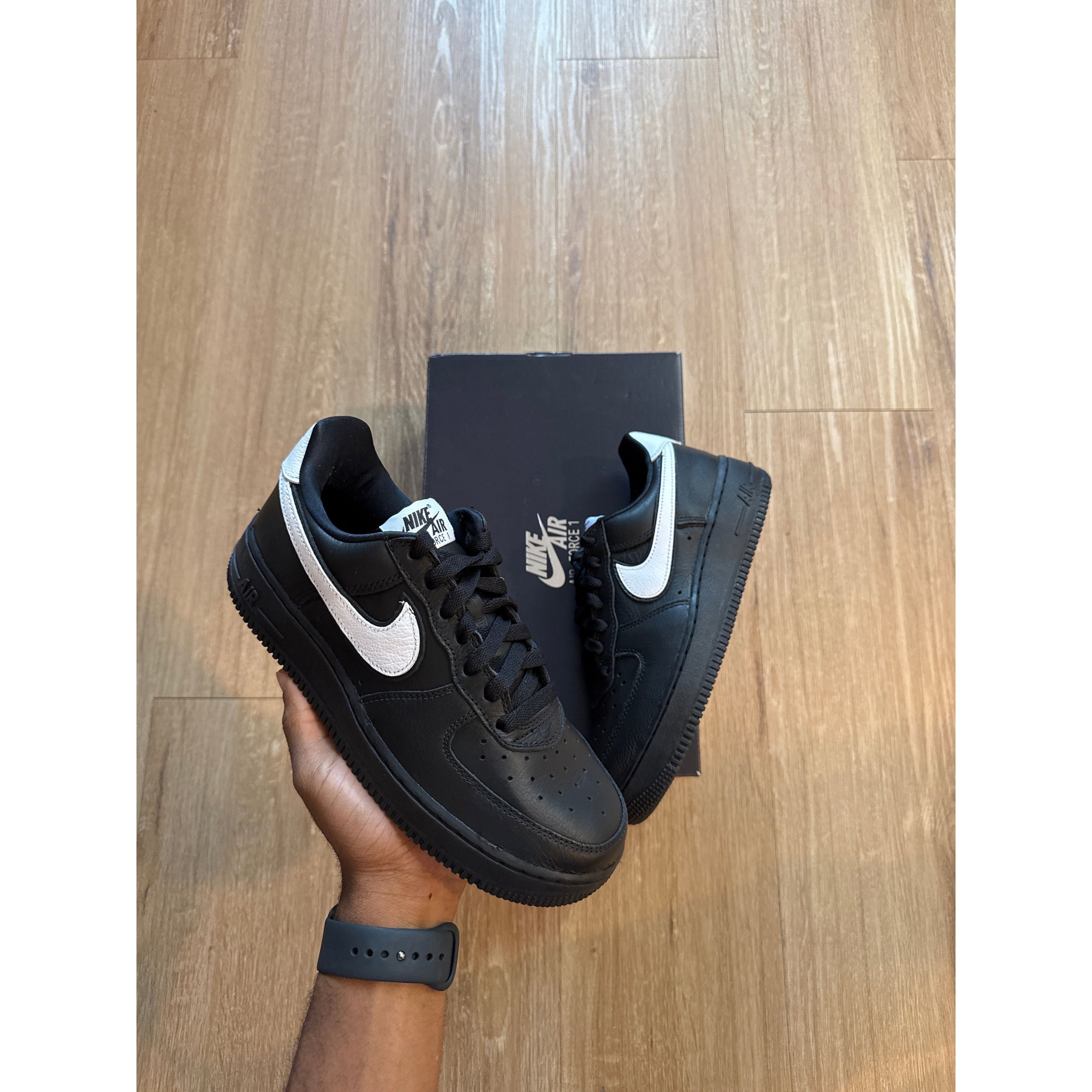 Nike Nike Air Force 1 Low QS Black White Size US 6 / EU 39 - 1 Thumbnail