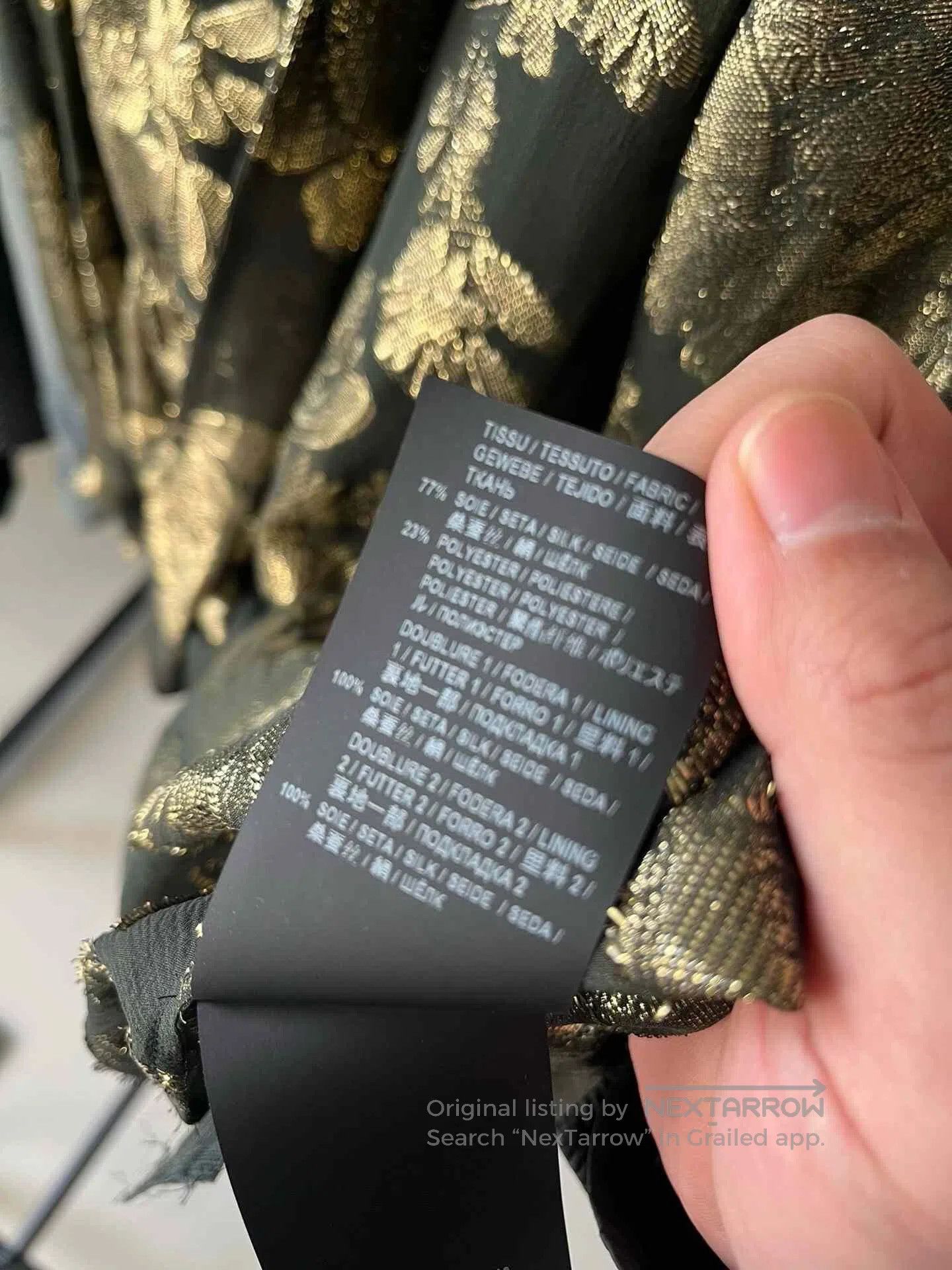 Saint Laurent Paris Saint Laurent Dark Green Silk Dress. Size S / US 4 / IT 40 - 7 Thumbnail