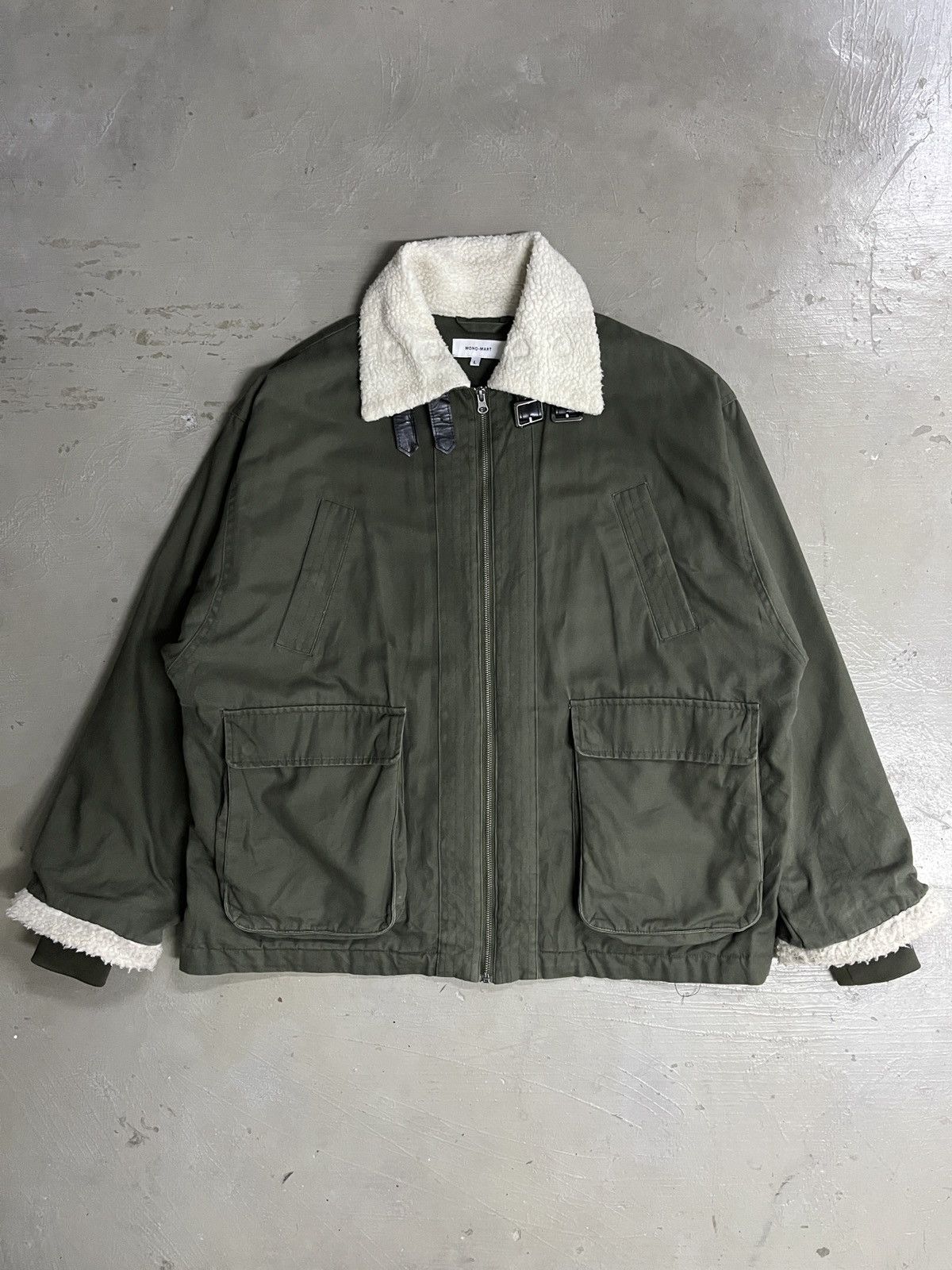 Vintage MonoMart Japan Acne Studios Style Military Shearling Jacket Size US L / EU 52-54 / 3 - 1 Thumbnail
