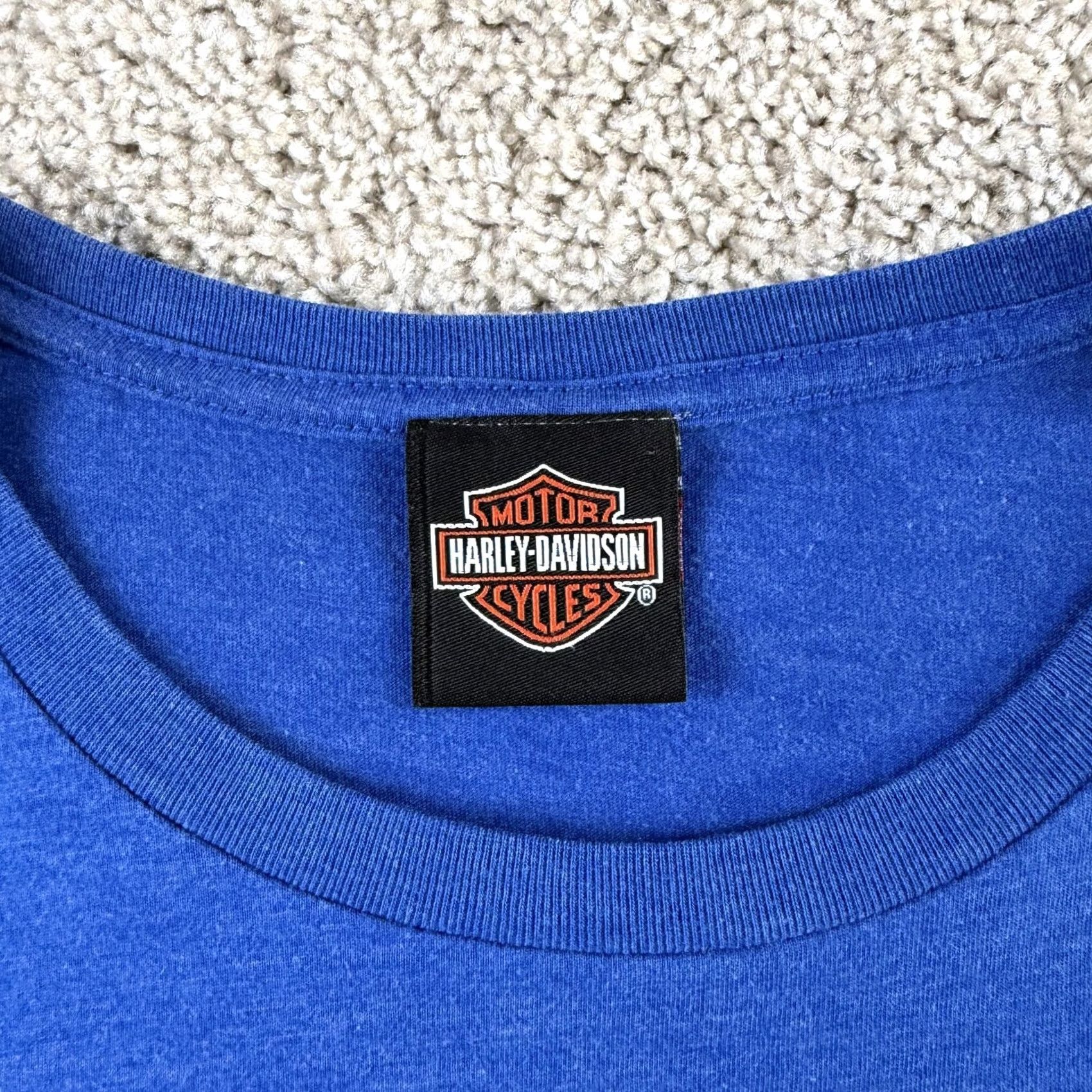 Harley Davidson VINTAGE Harley-Davidson Shirt Womens Medium Blue Original Freedom Graphic Biker Tee Size M / US 6-8 / IT 42-44 - 4 Thumbnail