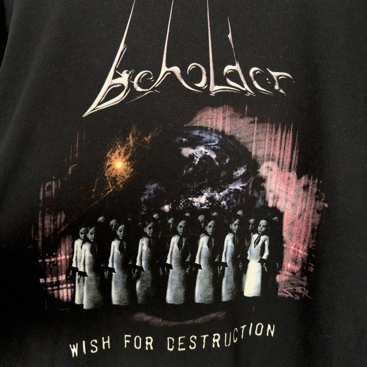 Band Tees Vintage 2002 Beholder Wish Destruction Screen Stars T Shirt Size US XL / EU 56 / 4 - 4 Thumbnail